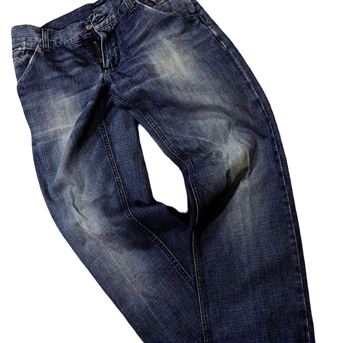 Dolce & Gabbana Dolce & Gabbana "14 Classic" Distressed Metal Logo Denim Size US 32 / EU 48 - 5 Thumbnail