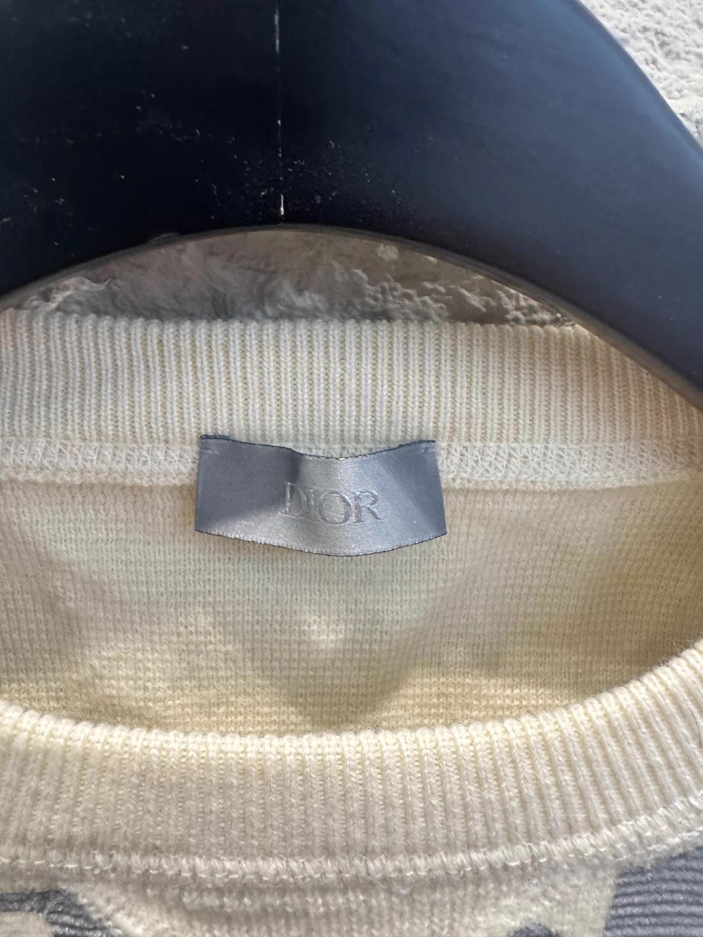 Dior Dior Men's Oversized Logo Wool Knit Sweater M Size US M / EU 48-50 / 2 - 3 Thumbnail