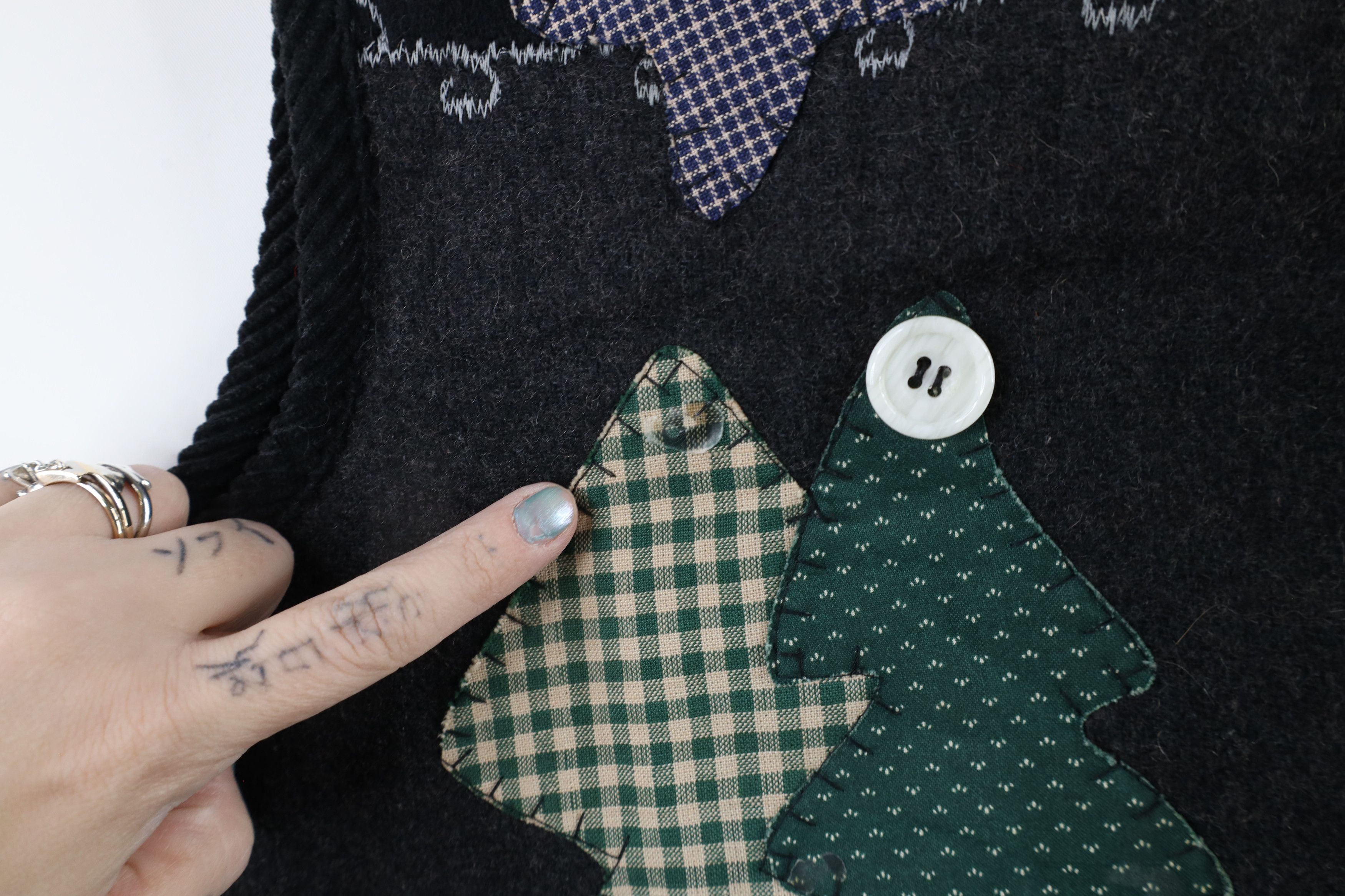 Vintage Vintage 90s Streetwear Christmas Patchwork Vest Jacket Size L / US 10 / IT 46 - 5 Thumbnail