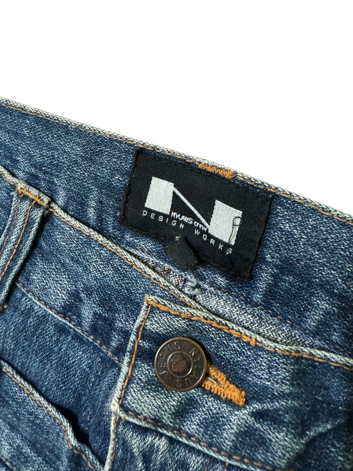 Hysteric Glamour NYLAUS JEANS DOUBLE WAIST COLOURFUL DISTRESSED DENIM Size US 30 / EU 46 - 9 Thumbnail