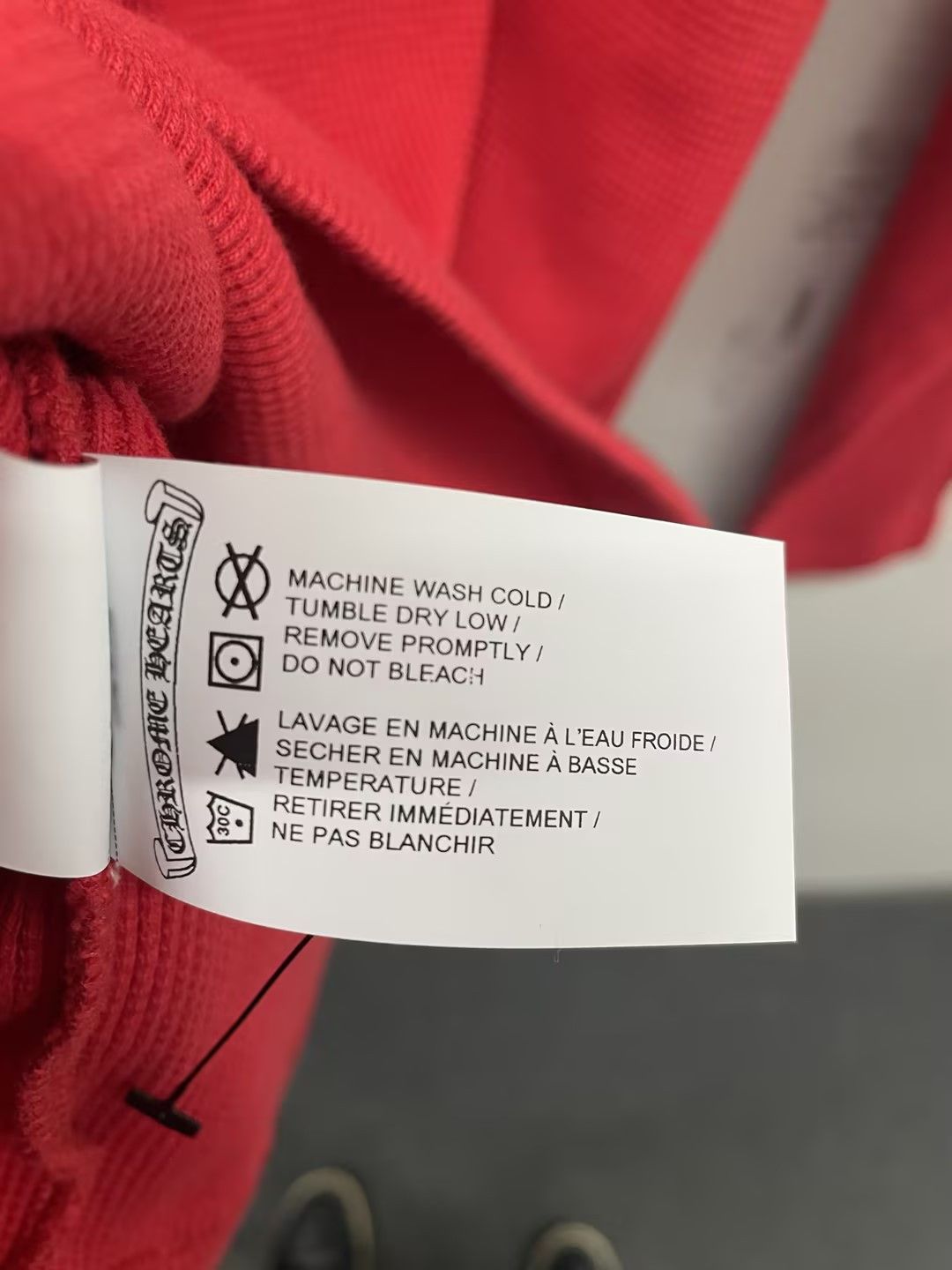 Chrome Hearts Chrome Hearts Henley Embroidered Thermal Red T-Shirt Tee Size US M / EU 48-50 / 2 - 9 Thumbnail