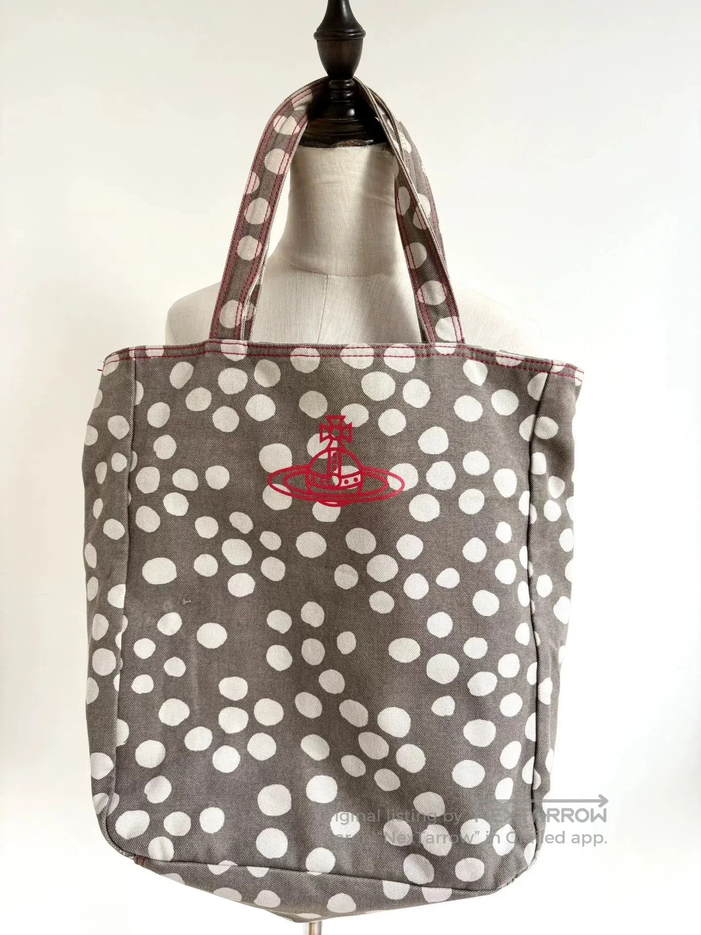 Vivienne Westwood Vivienne Westwood Vintage Polka Dot Canvas Handbag. Size ONE SIZE - 2 Thumbnail