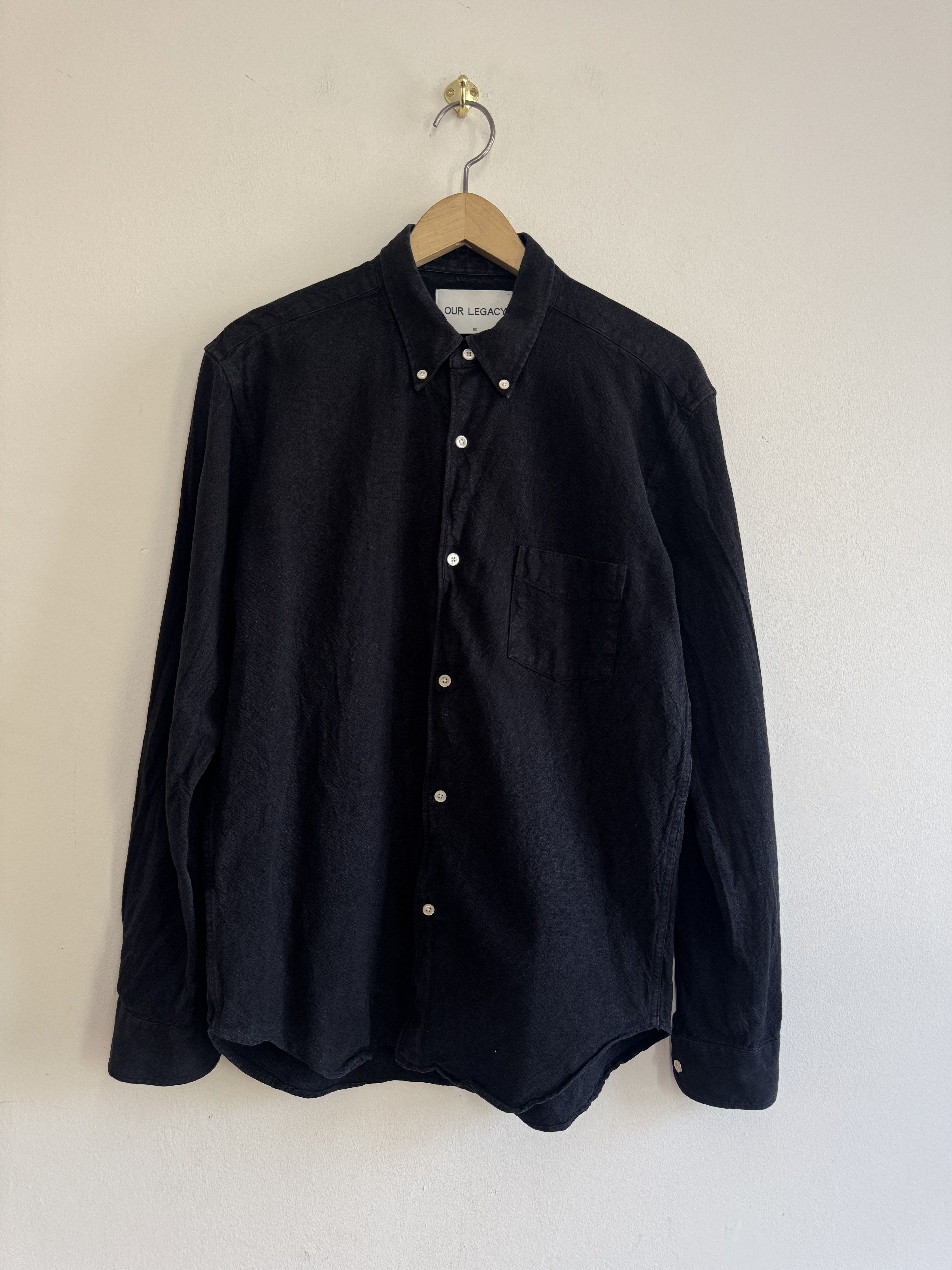 Our Legacy AW14 Linen Cotton BD Shirt Piece Dye Size 50