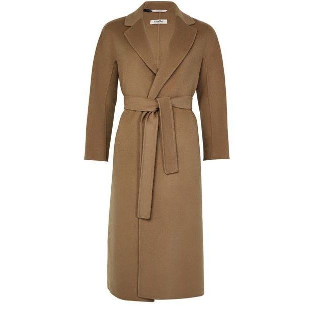 Max Mara MAX MARA Esturia Belted Brown Wool Long Coat New & Authentic Size M / US 6-8 / IT 42-44 - 1 Thumbnail