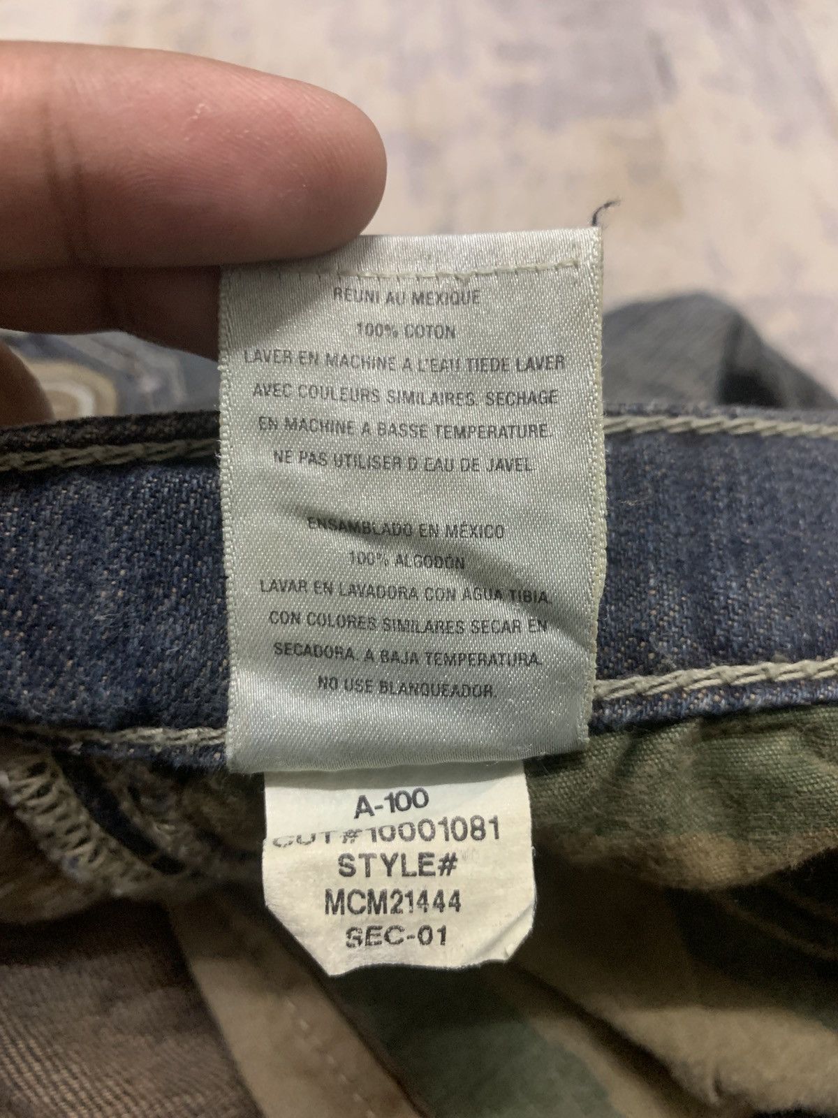 If Six Was Nine Vintage Antik Denim Ripped Mudwash Oversize Distress Denim Size US 41 - 18 Thumbnail