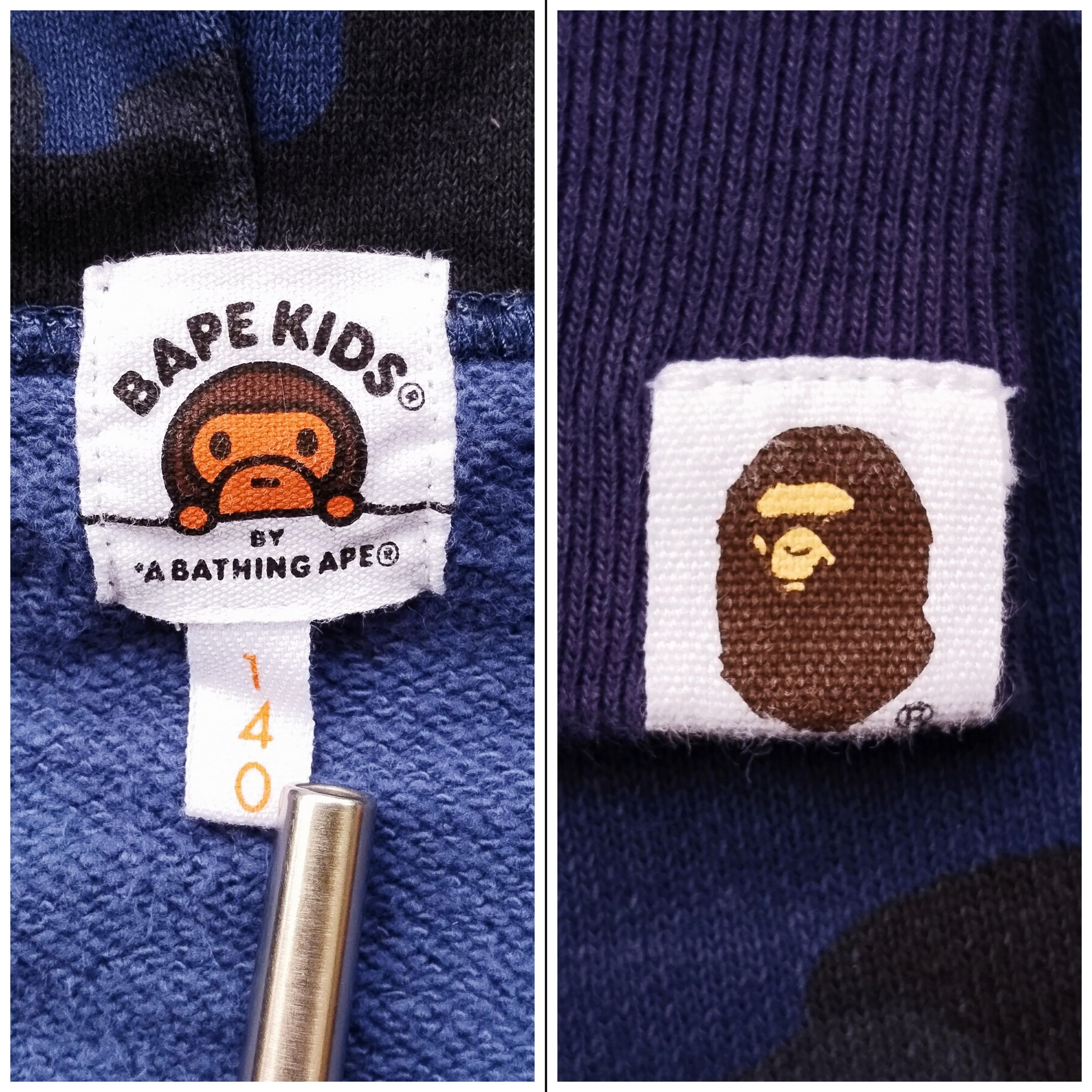 Bape Bape Kids Spell Out Camo Pullover Hoodie Size ONE SIZE - 5 Thumbnail