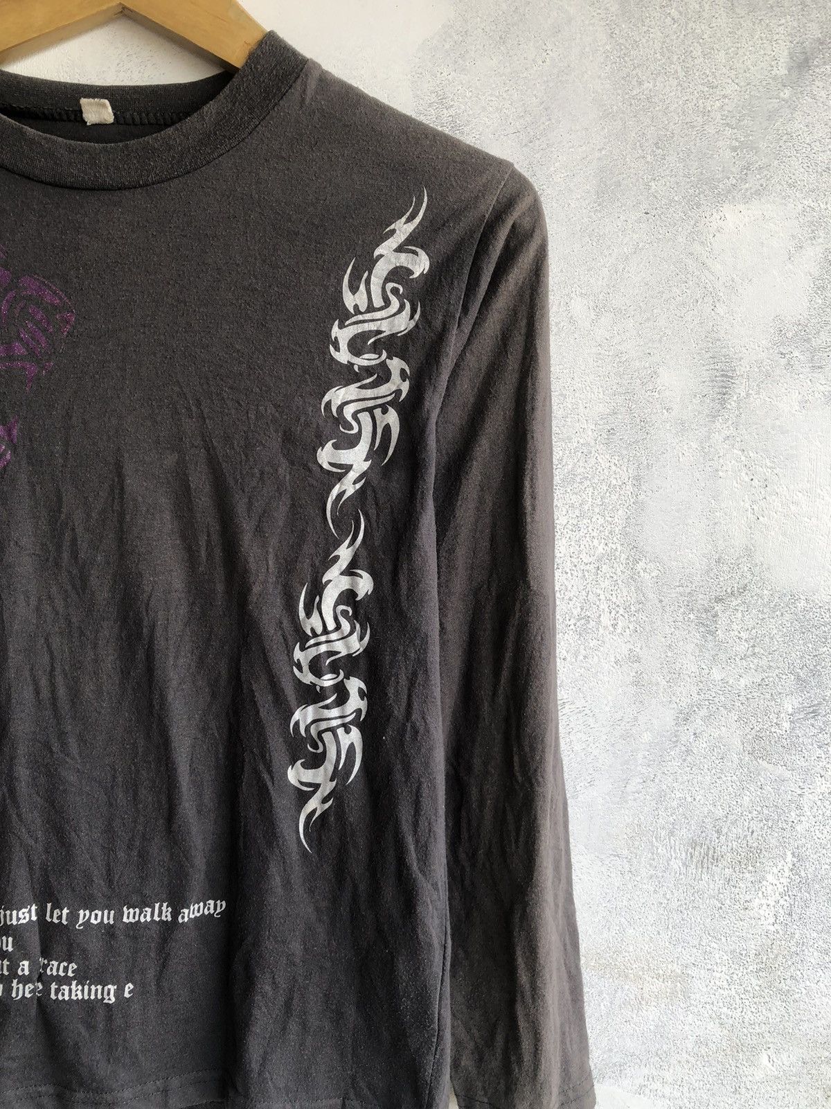 If Six Was Nine Japanese Gothic Poem LongSleeve Rock Punk Style Size US M / EU 48-50 / 2 - 3 Thumbnail