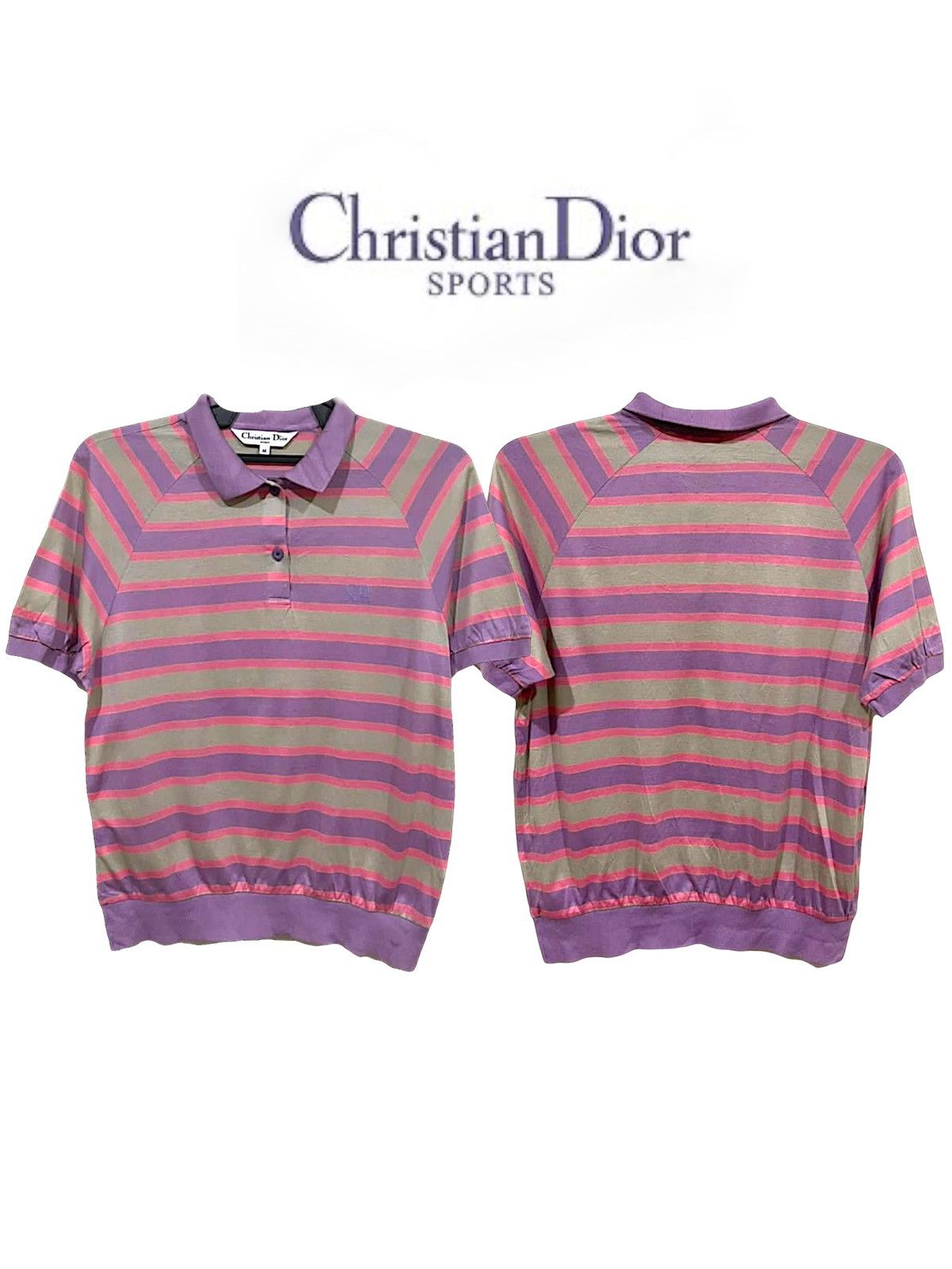 Christian Dior Monsieur Vintage 90s Christian Dior CD Sports Stripe Shirts Size US M / EU 48-50 / 2 - 1 Thumbnail
