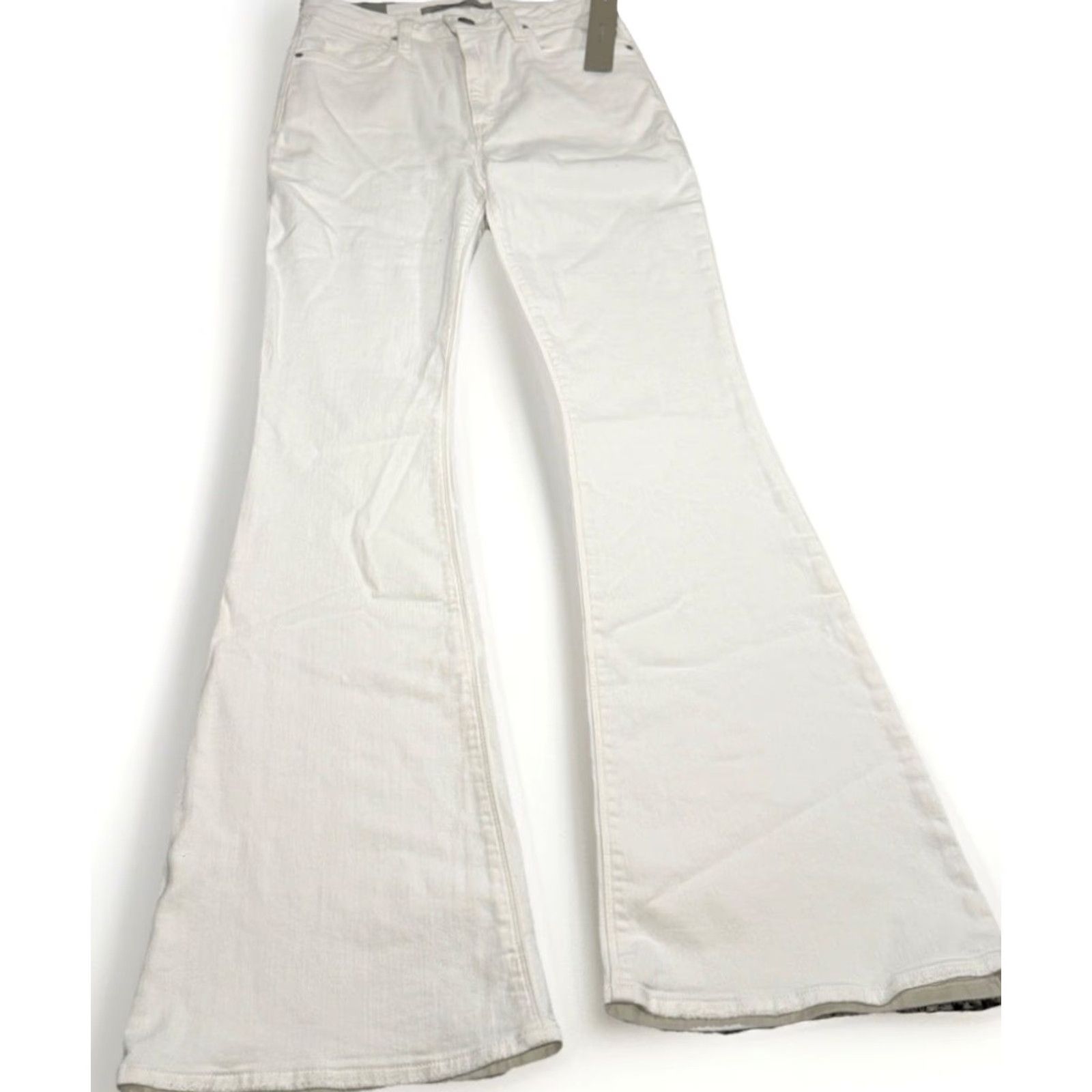 Vintage HUDSON Jeans Holly High Rise Flare White Denim Jeans White Horse 27 Womens Jeans Size 27" / US 4 / IT 40 - 3 Thumbnail