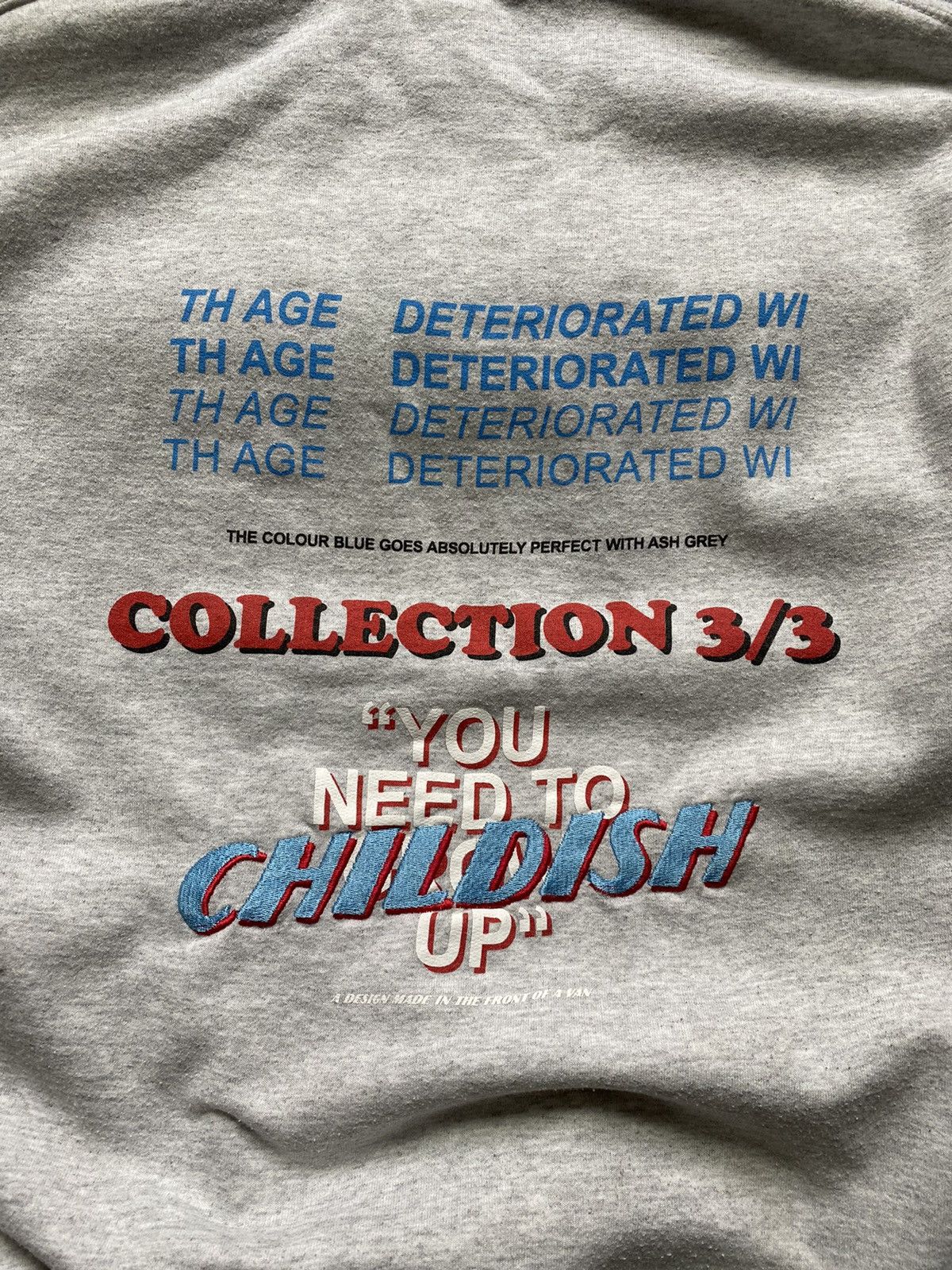 Vintage Childish VNTG 3/3 Collection Big Central Logo Grey Hoodie Size US S / EU 44-46 / 1 - 3 Thumbnail