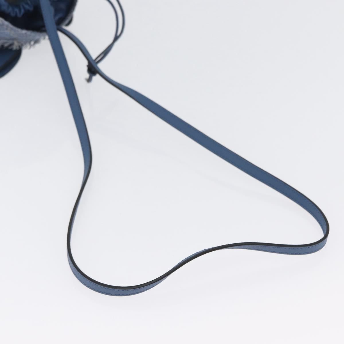 Loewe LOEWE Basket Bag Blow Fish Shoulder Bag Raffia Light Blue Size ONE SIZE - 7 Thumbnail