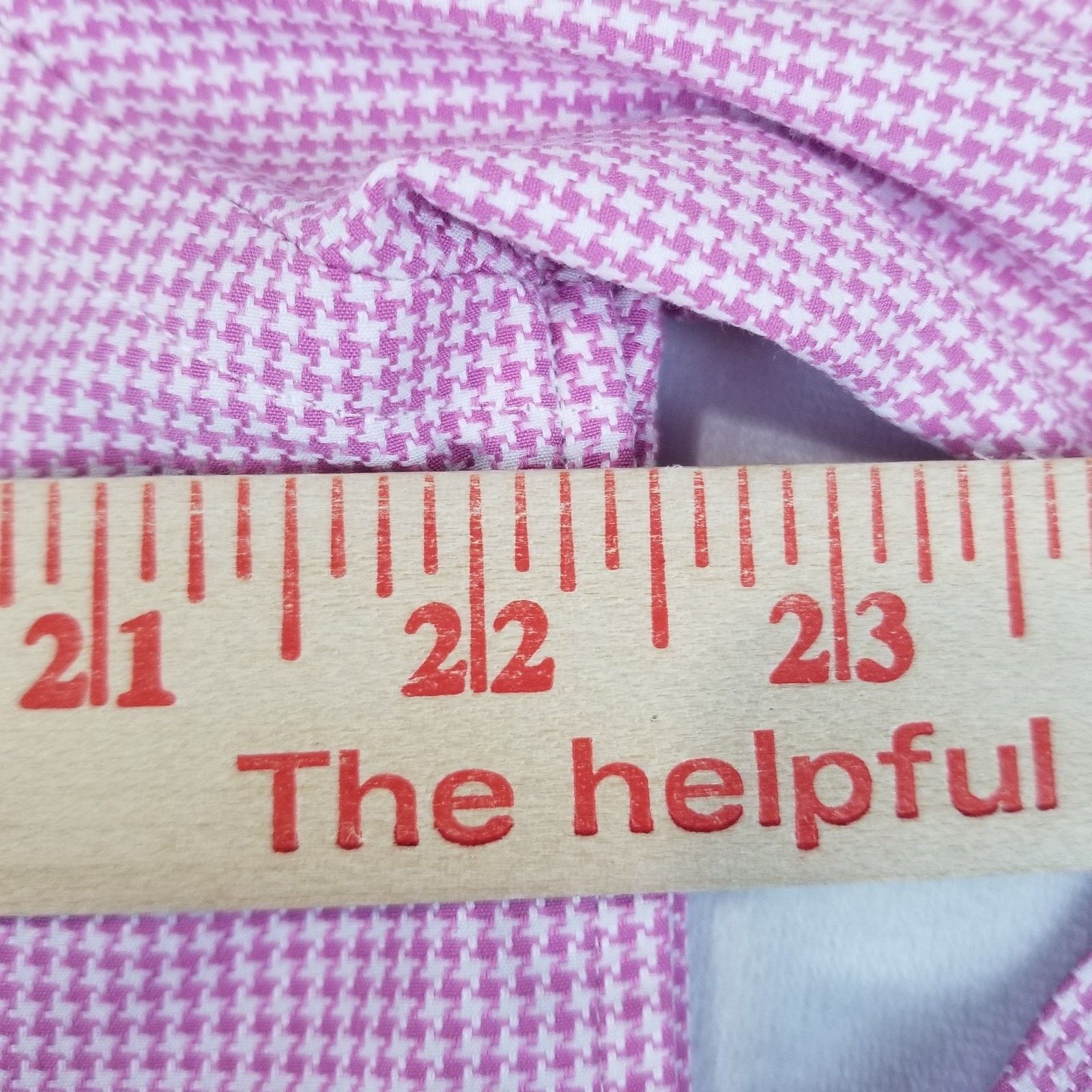 Tommy Bahama Tommy Bahama Shirt Mens Large 16 34/35 Pink Houndstooth Size US L / EU 52-54 / 3 - 9 Thumbnail