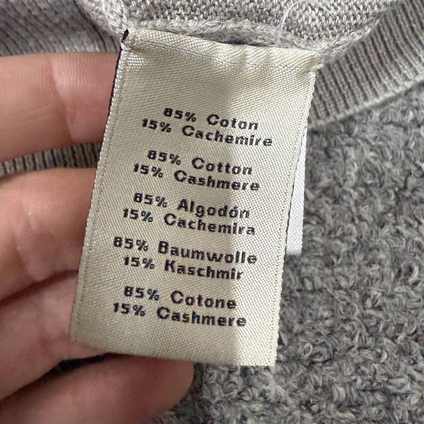 Hermes Hermes Gray White Colorblock Wool Knit SS M 99 New Size US M / EU 48-50 / 2 - 4 Thumbnail