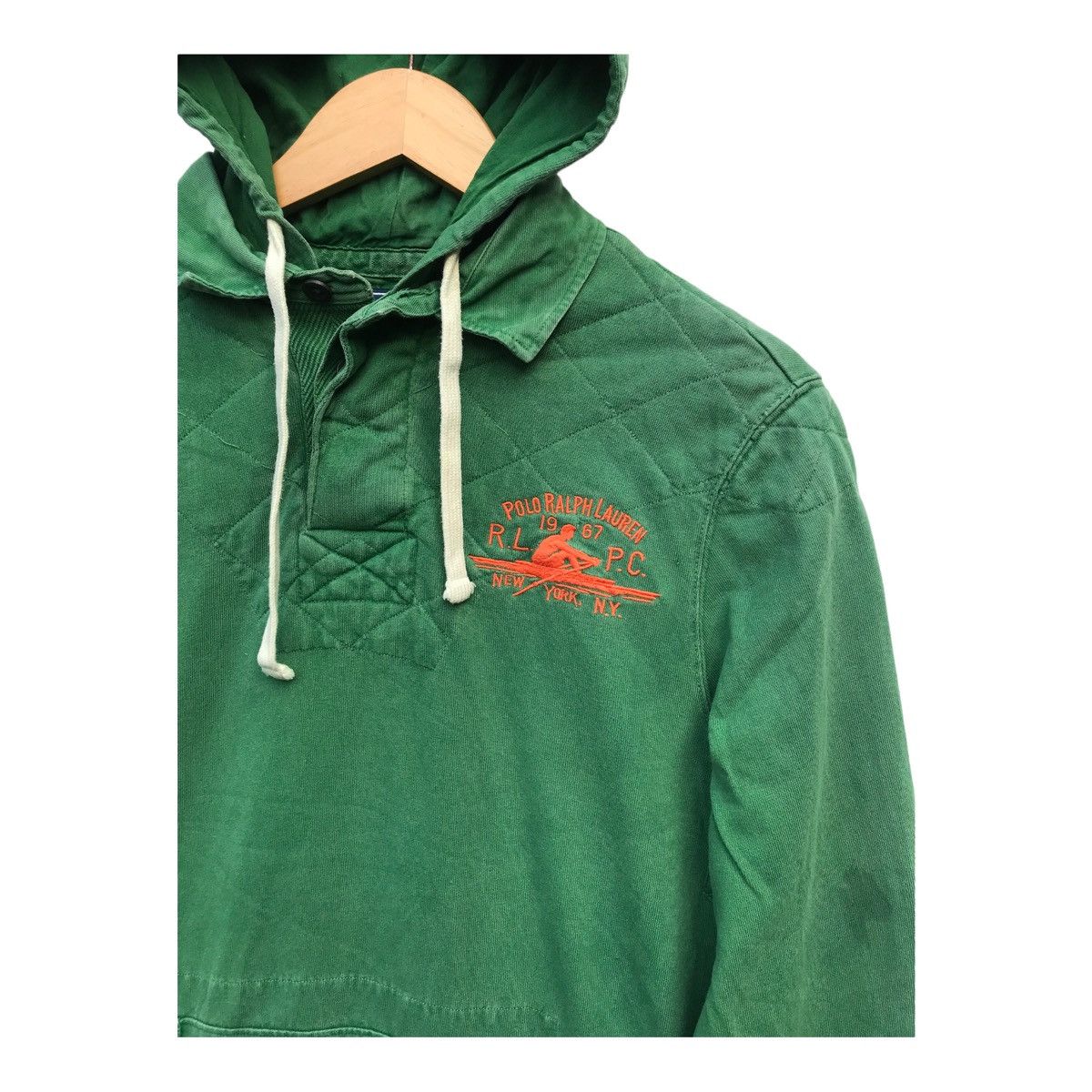 Polo Ralph Lauren Vintage Polo Ralph Lauren Kayak Rugby Shirt Hoodie Size US M / EU 48-50 / 2 - 2 Thumbnail