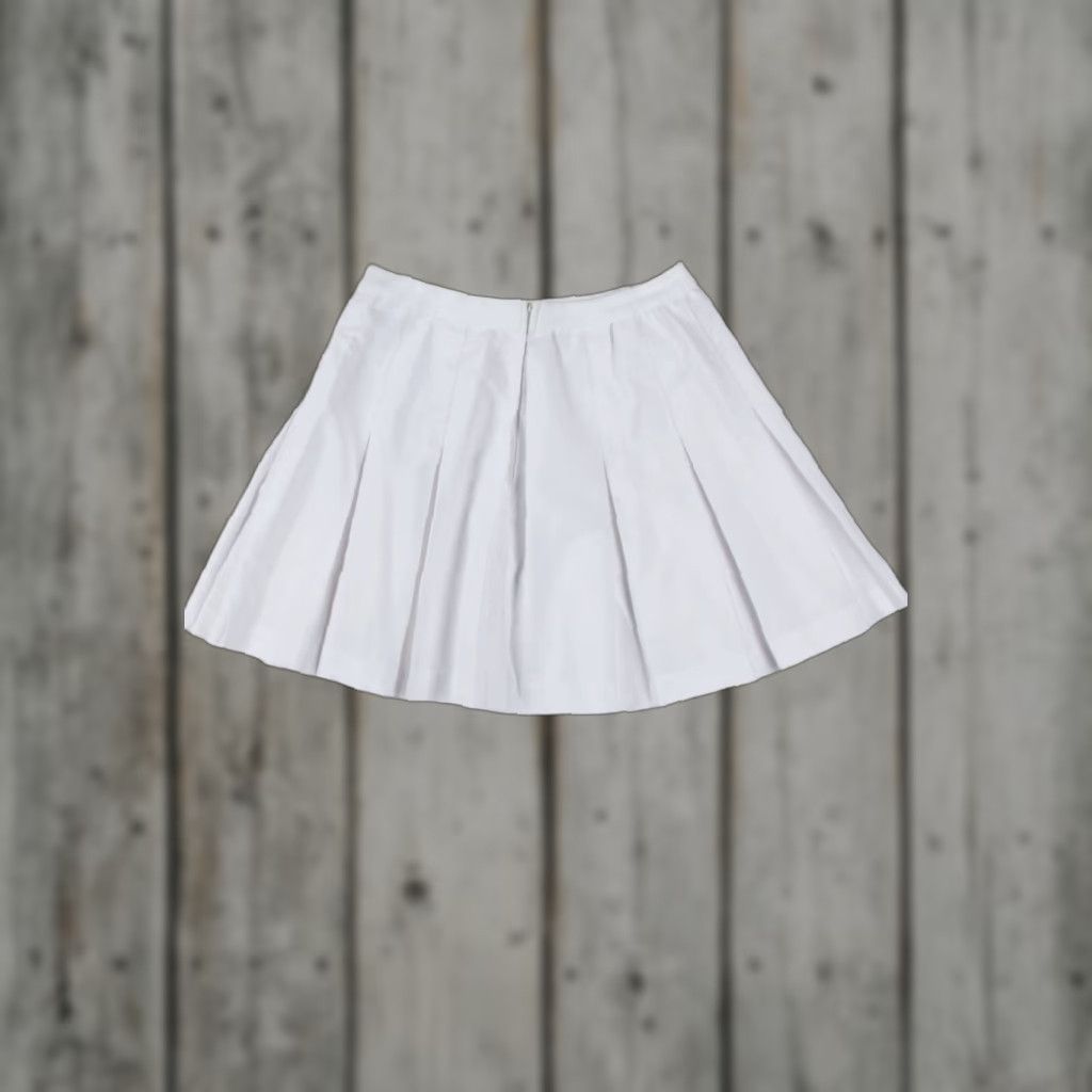 Vintage VINTAGE Lilly's of Beverly Hills White Tennis Skirt XL X-Large Regular Cotton/Polyester Womens? Wait Gender not provided. Size 40" / US 18 - 1 Thumbnail