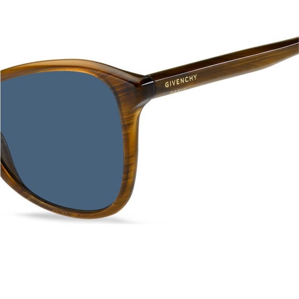 Givenchy Givenchy Gradient Brown Horn Cat Eye Sunglasses Blue Lenses Size ONE SIZE - 3 Thumbnail