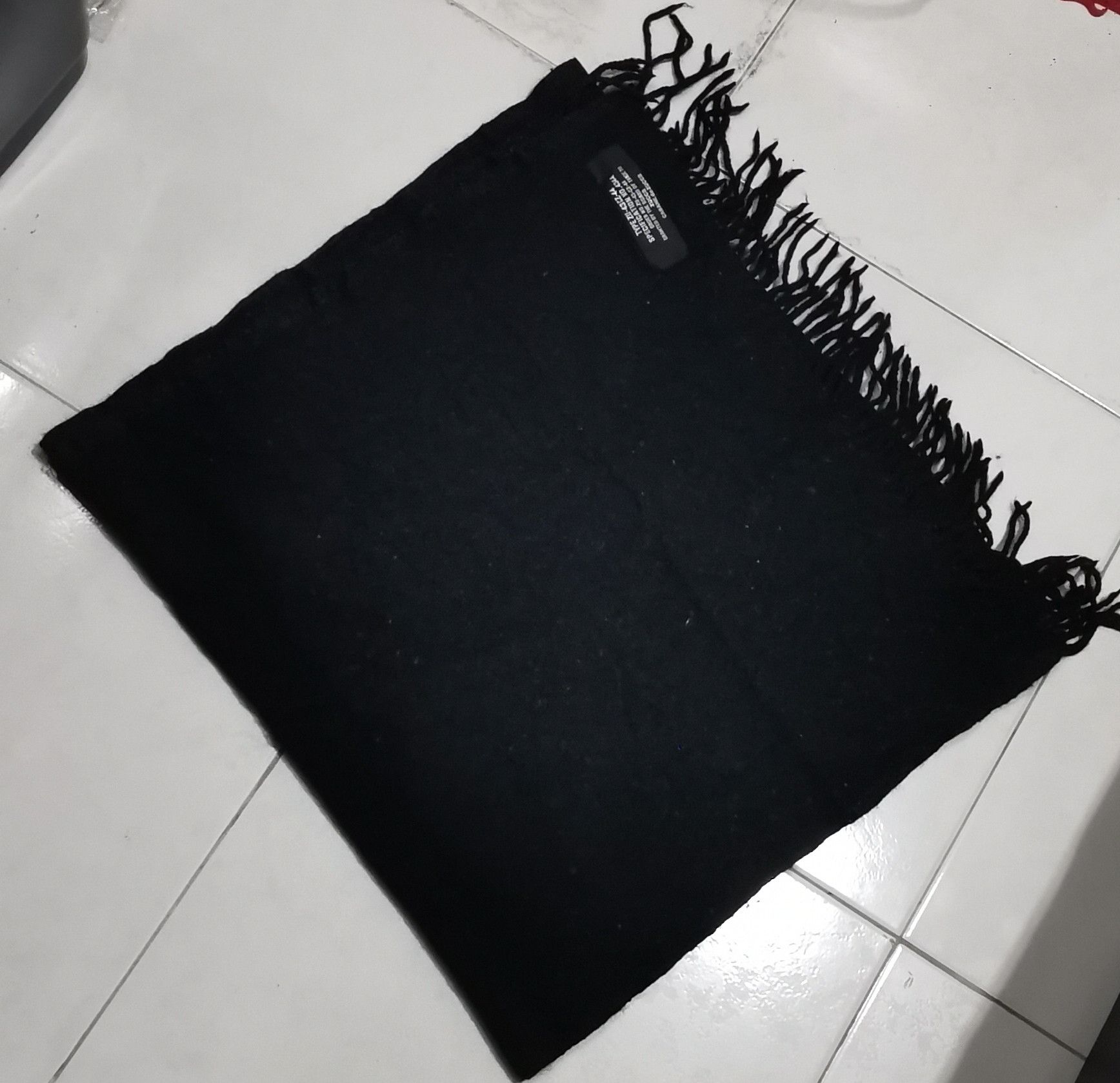 CABANE de ZUCCa Cabane de Zucca Black Wool Scarf – Rare Japanese Designer Size ONE SIZE - 2 Thumbnail