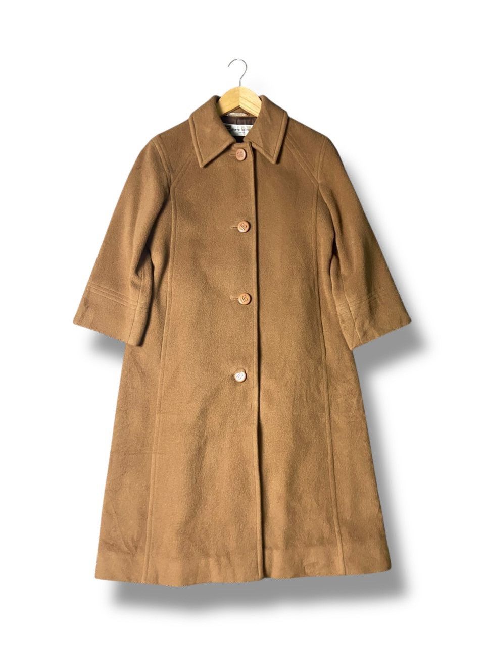 Designer × Pierre Balmain × Vintage Vintage PIERRE BALMAIN Wool Long Coat (133) Size US XXS / EU 40 - 1 Thumbnail