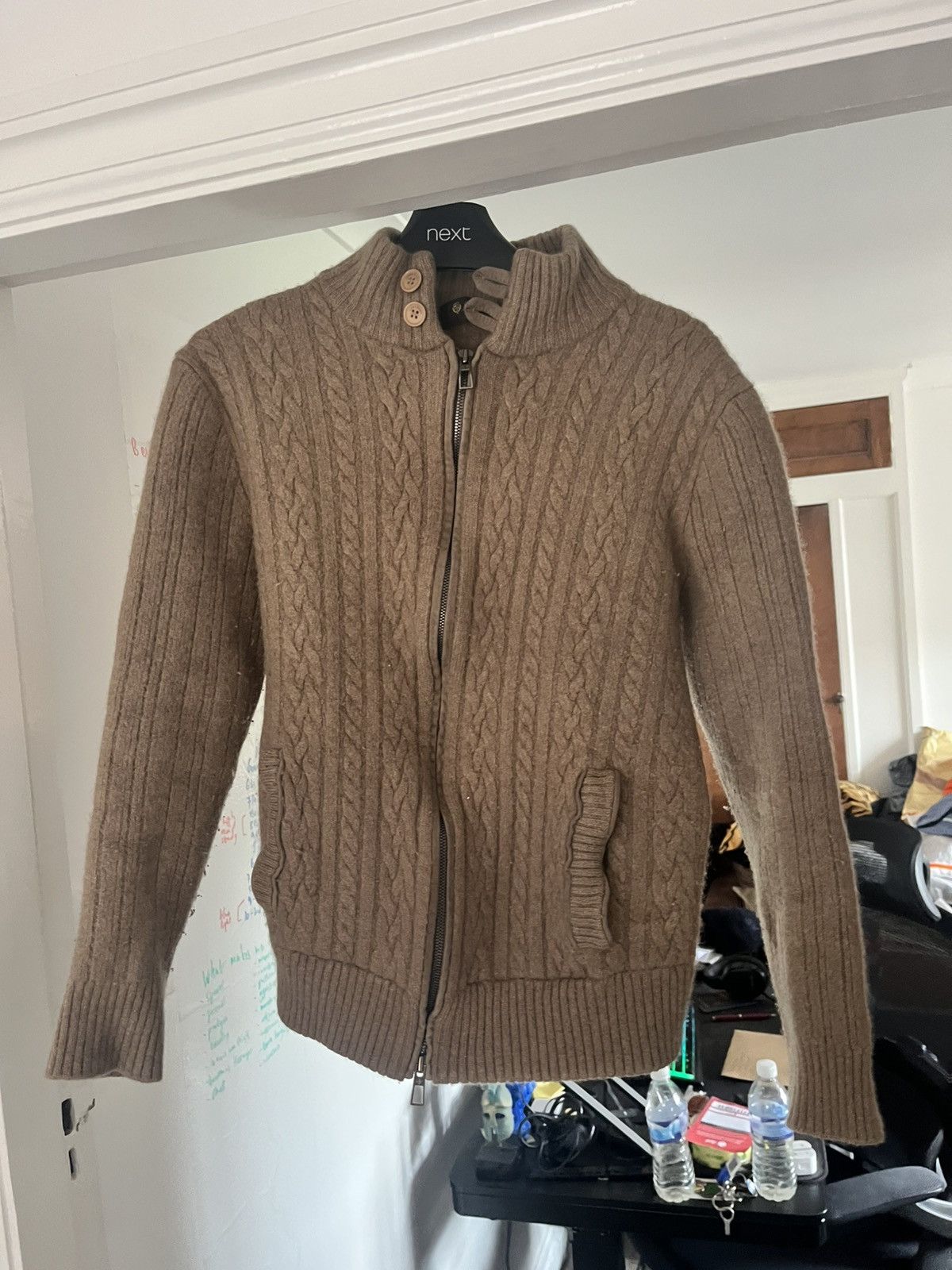 Loro Piana Loro Piana brown cashmere full zip cardigan size xs Size US XS / EU 42 / 0 - 1 Thumbnail