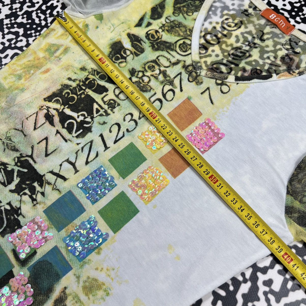 Japanese Brand Vintage Y2K Japanese Mesh Monogram Retro Sexy Longsleeve Size M / US 6-8 / IT 42-44 - 16 Thumbnail