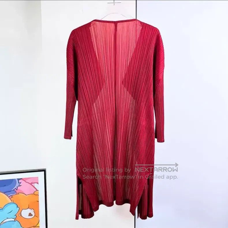 Issey Miyake Issey Miyake Long Ruched Cardigan Size S / US 4 / IT 40 - 2 Thumbnail