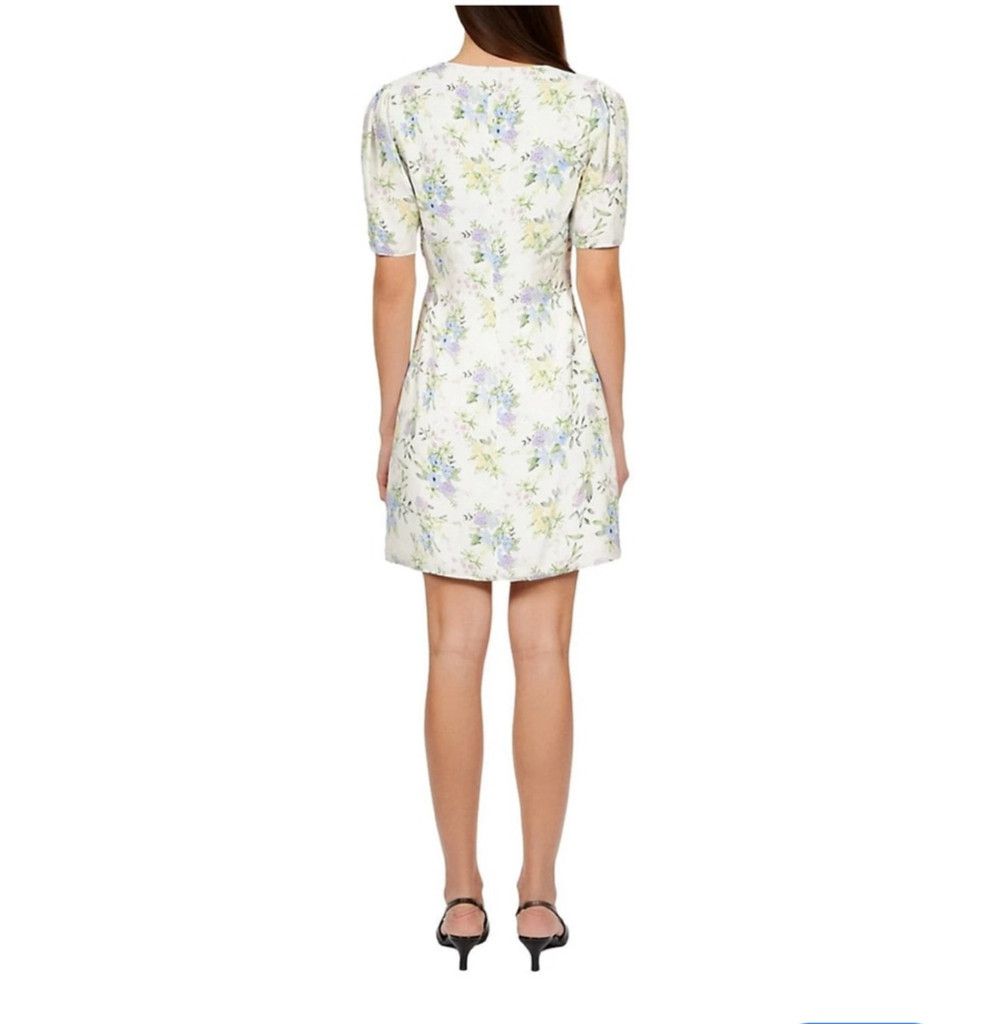 The Kooples NWT The Kooples Floral Shirred Puff-Sleeve Mini Dress XS Size XS / US 0-2 / IT 36-38 - 2 Thumbnail