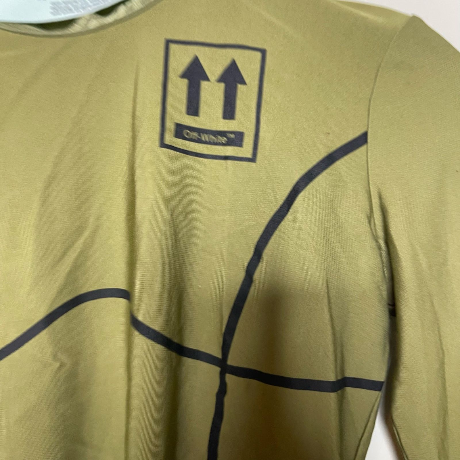 Off-White Off White Sport Olive Green long sleeve crop top sz IT 40 S Size S / US 4 / IT 40 - 5 Thumbnail