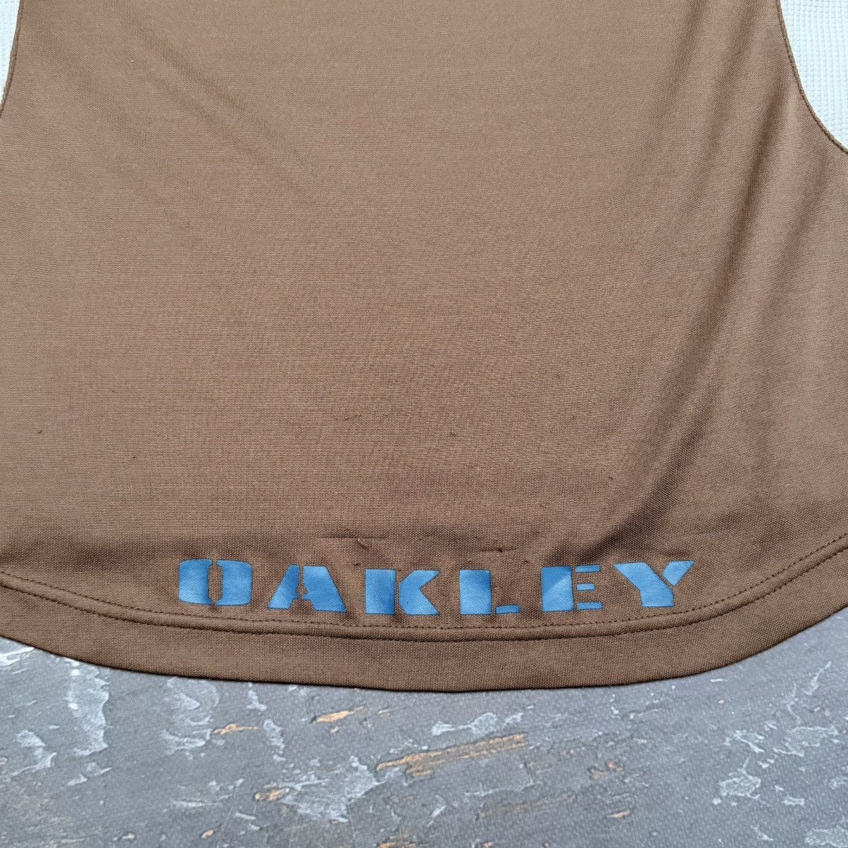 Oakley Vintage 00s Oakley Center Logo Mocha Brown L/S Shirt Y2K Size US M / EU 48-50 / 2 - 6 Thumbnail