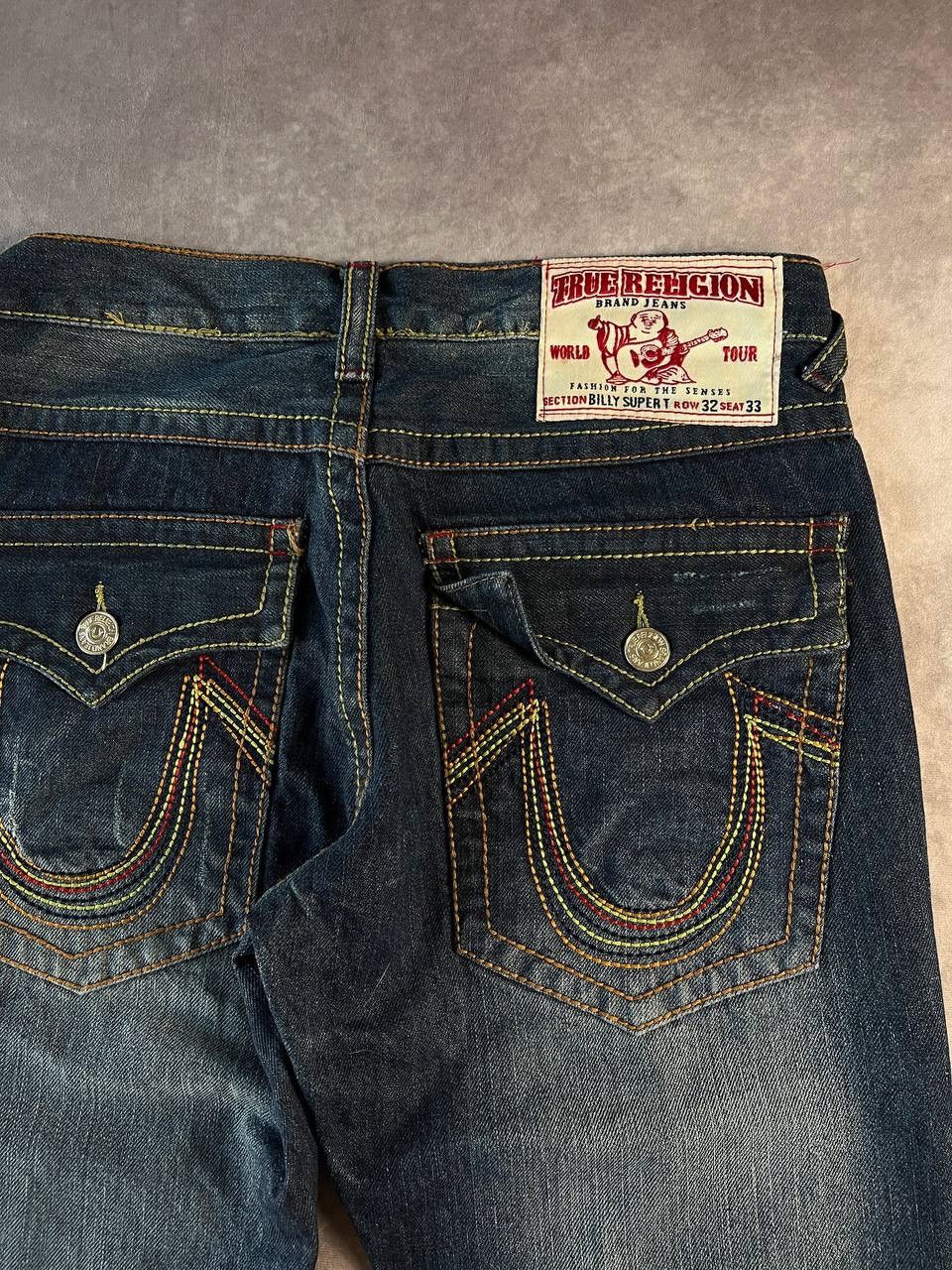 True Religion TRUE RELIGION BILLY SUPER T Whisker Denim Easy Fit 32x33 Size US 32 / EU 48 - 3 Thumbnail