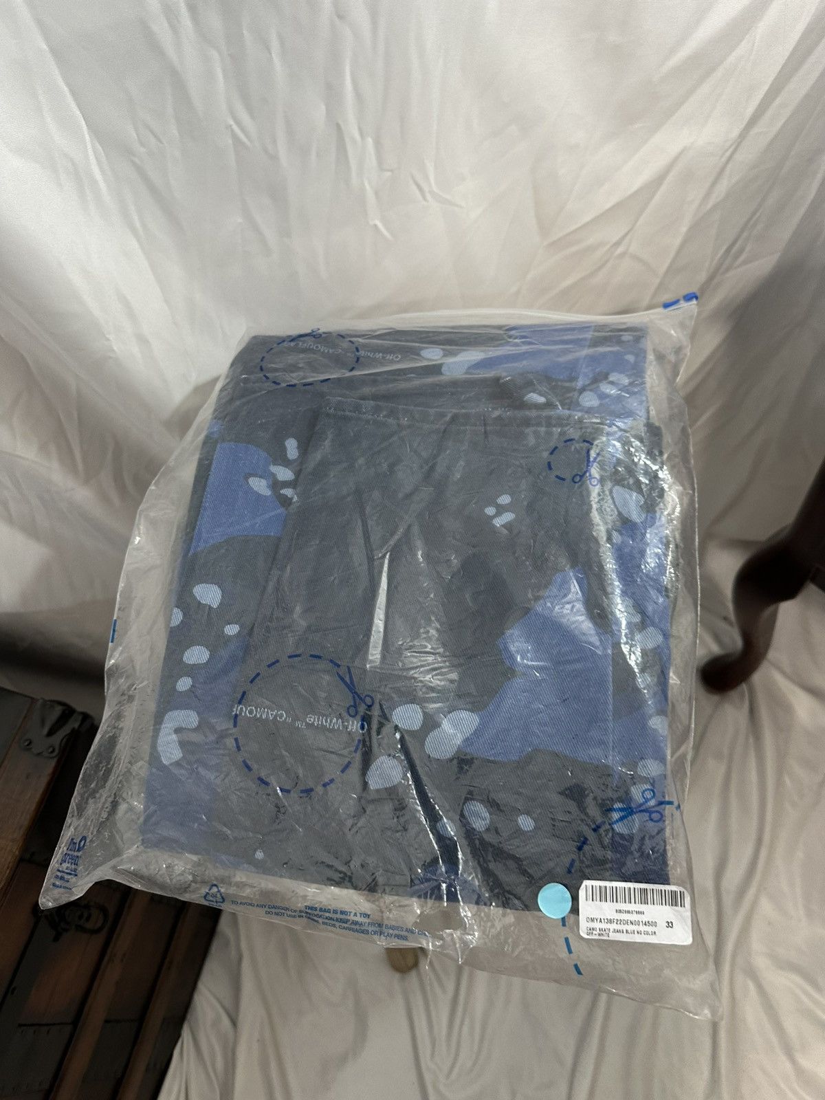 Off-White Off White Blue Camo Pants Size US 33 - 3 Thumbnail