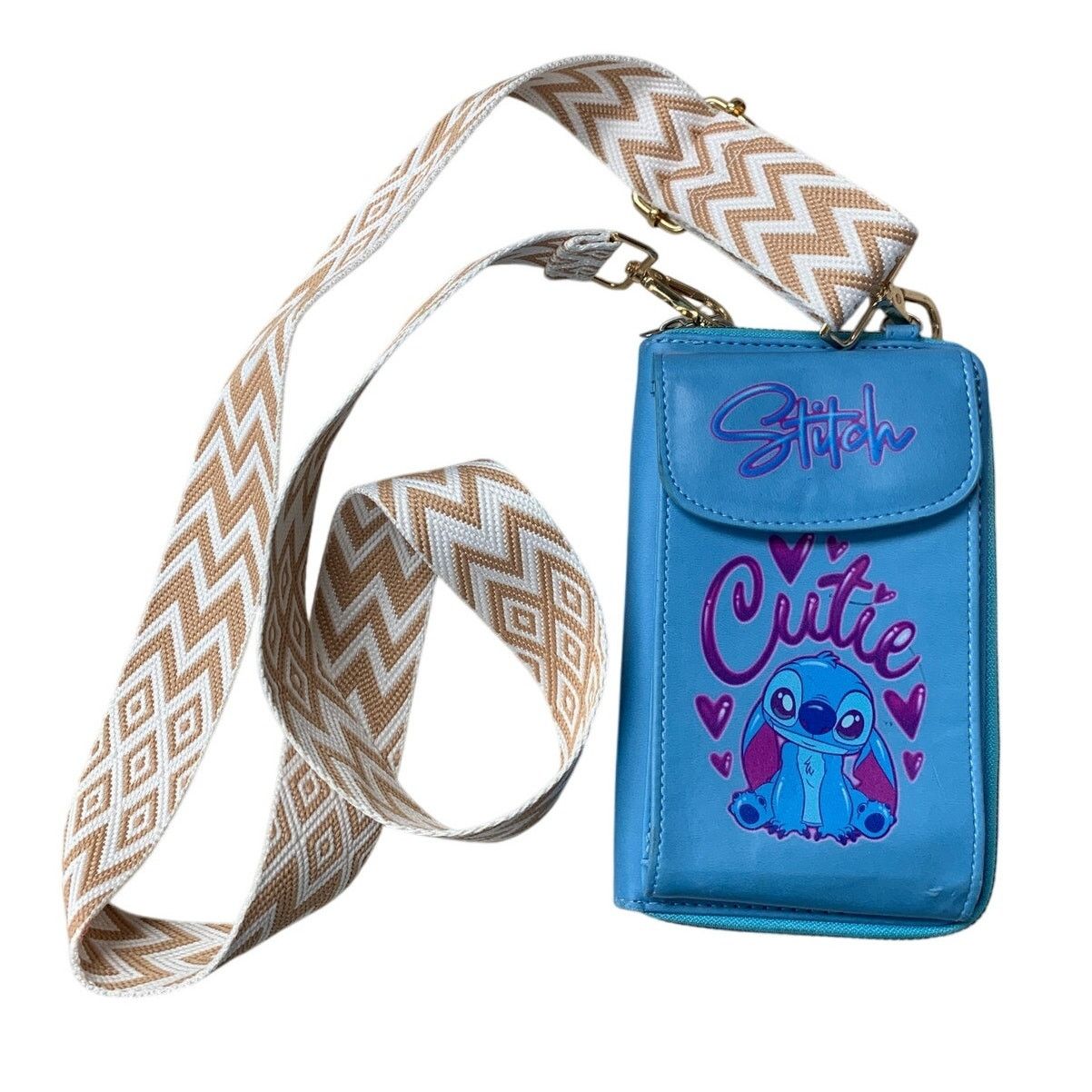 Disney Disney Lilo & Stitch Phone Pocket Card Slots Crossbody Bag Size ONE SIZE - 1 Thumbnail