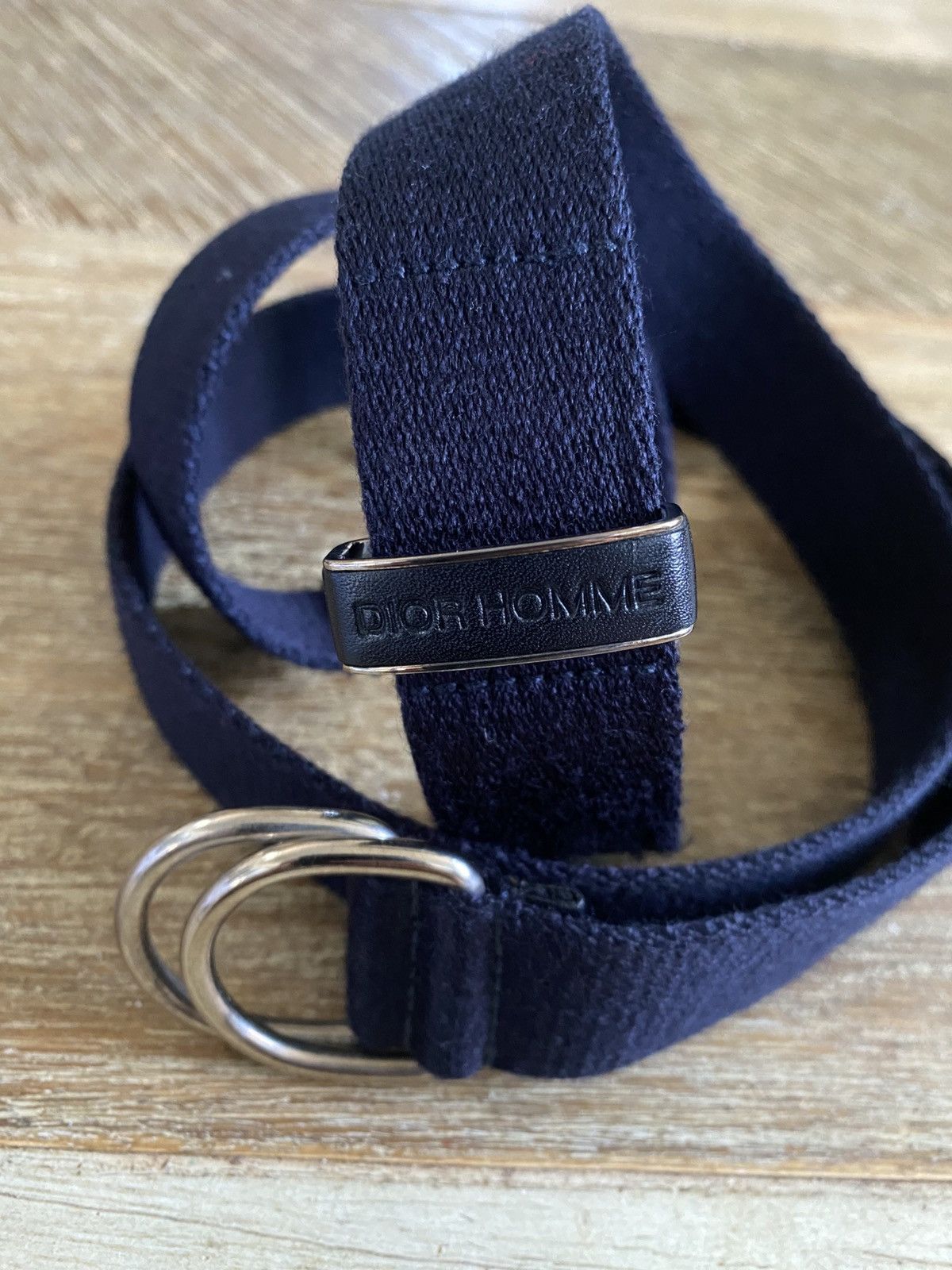Dior Dior Homme Canvas Double D-Ring Belt – Black Size ONE SIZE - 3 Thumbnail