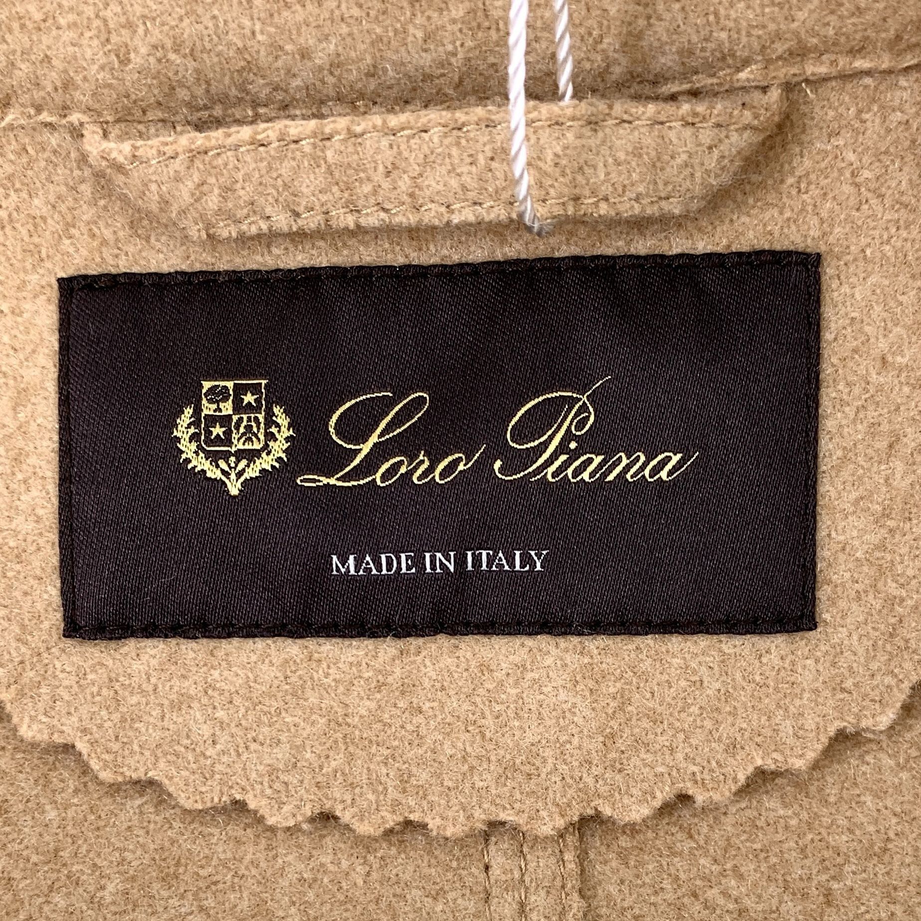 Loro Piana Loro Piana Womens Camel Wool Blend Belted Coat Made In Italy Size S / US 4 / IT 40 - 7 Thumbnail