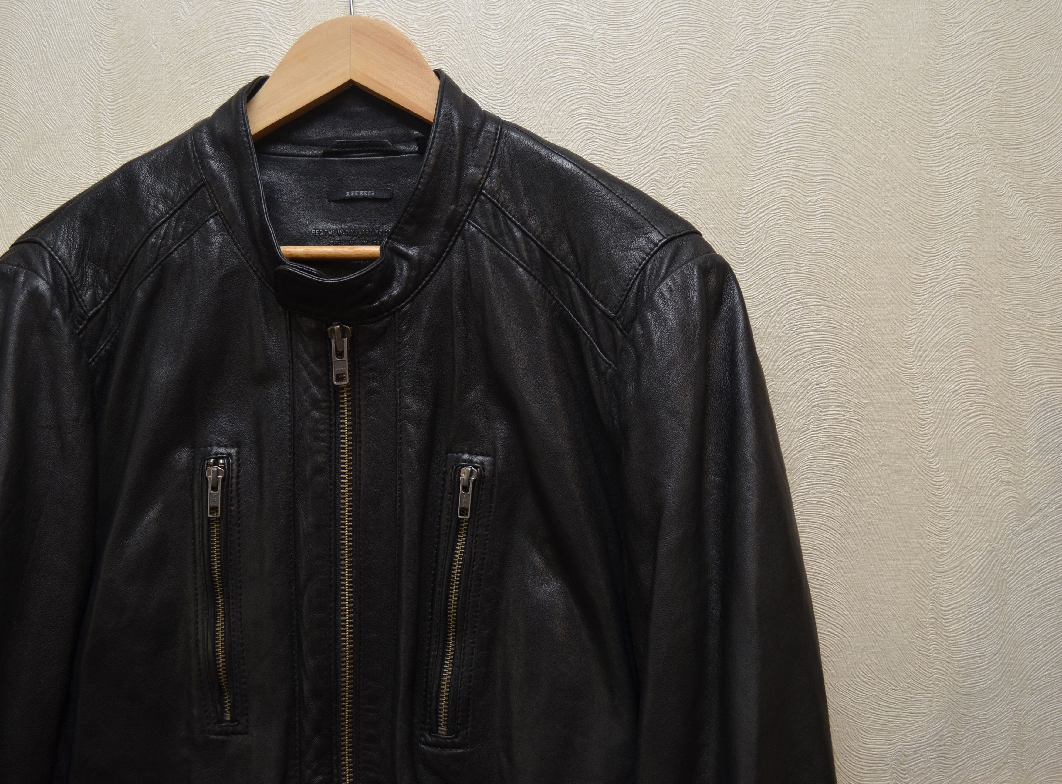 IKKS IKKS Lamb Leather Black Jacket Size XL RARE Size US XL / EU 56 / 4 - 4 Thumbnail