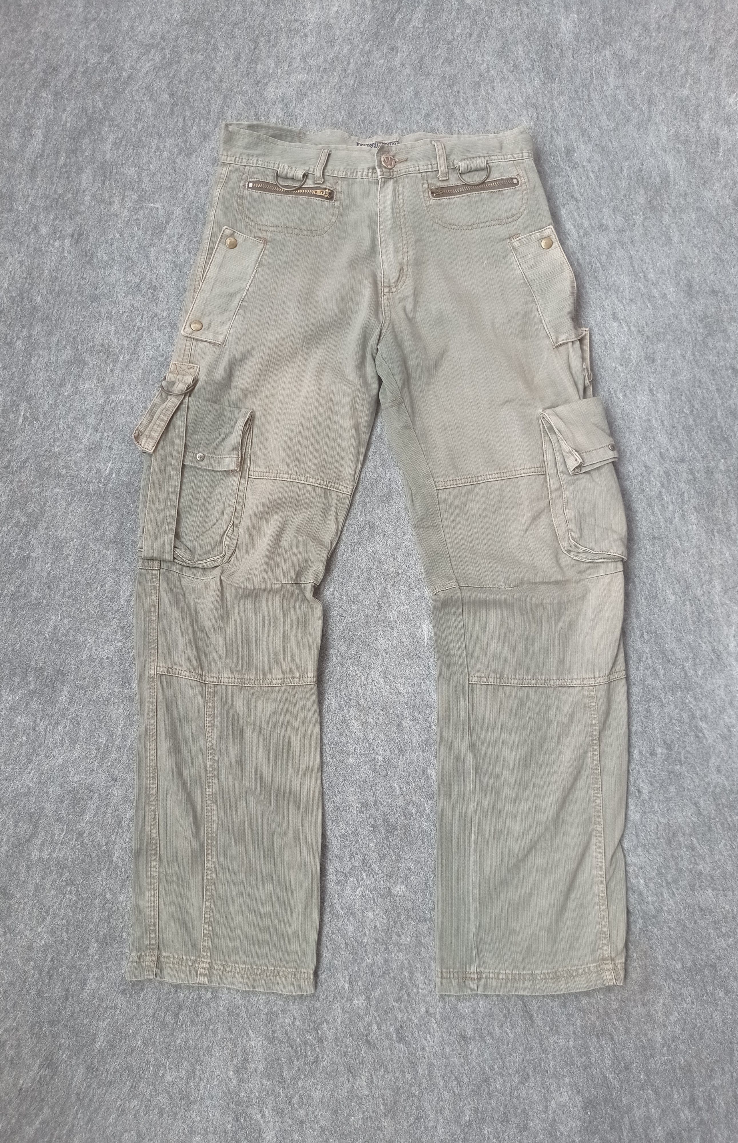 image of Ppfm Workshop Sport Cargo Jeans Pants in Grey, Men's (Size 32)