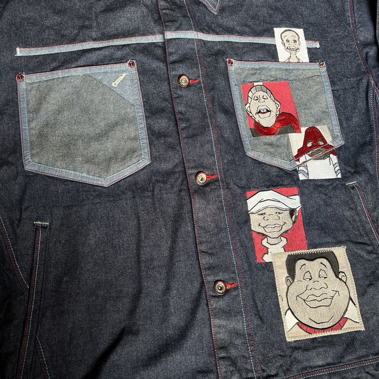 Fubu Vintage 1990s Platinum Fubu Fat Albert Rap Denim Jean Jacket Size US XXL / EU 58 / 5 - 3 Thumbnail