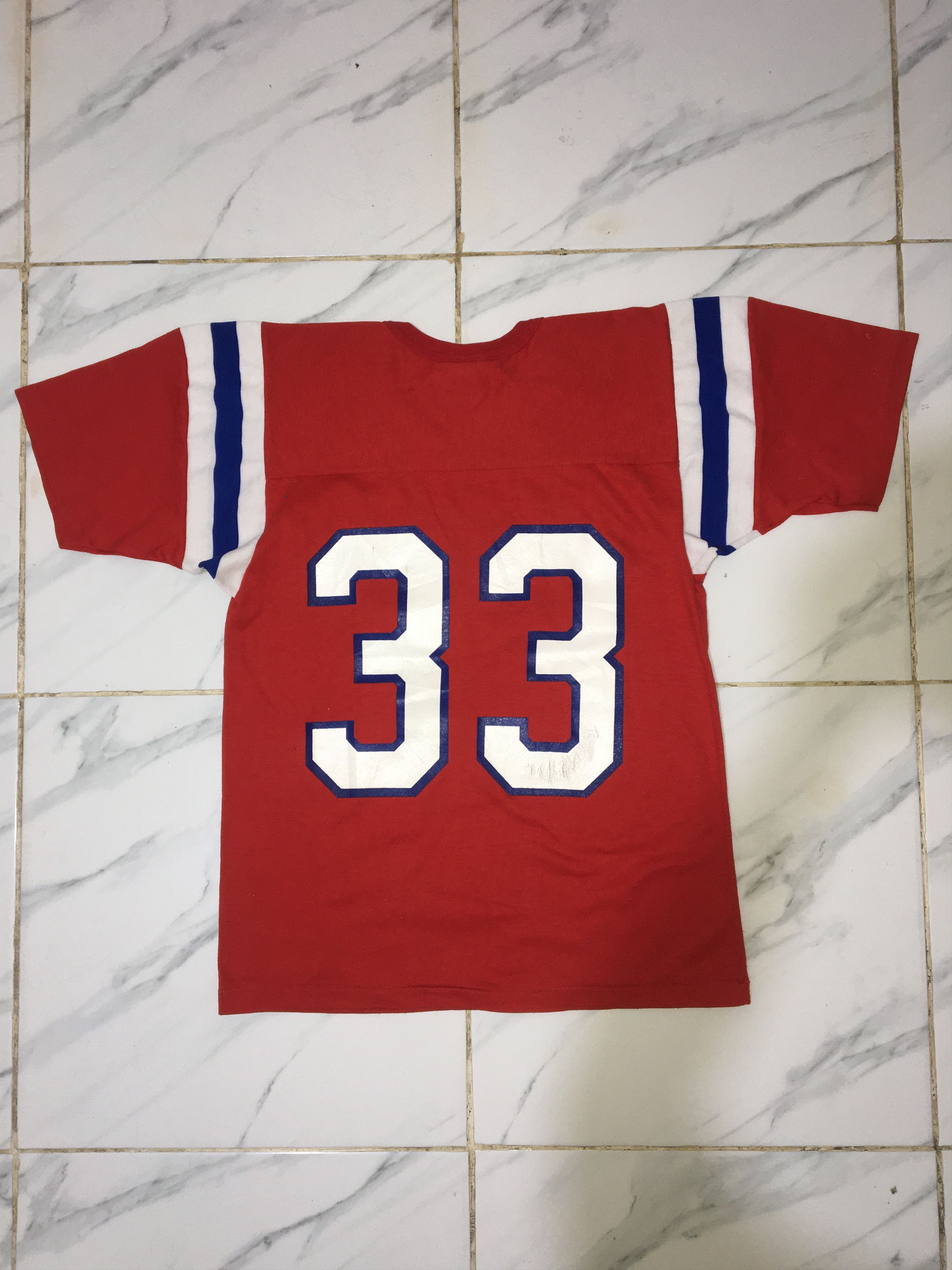 NFL Vintage NFL Rawlings Patriots 33 Tshirt Size US M / EU 48-50 / 2 - 2 Thumbnail