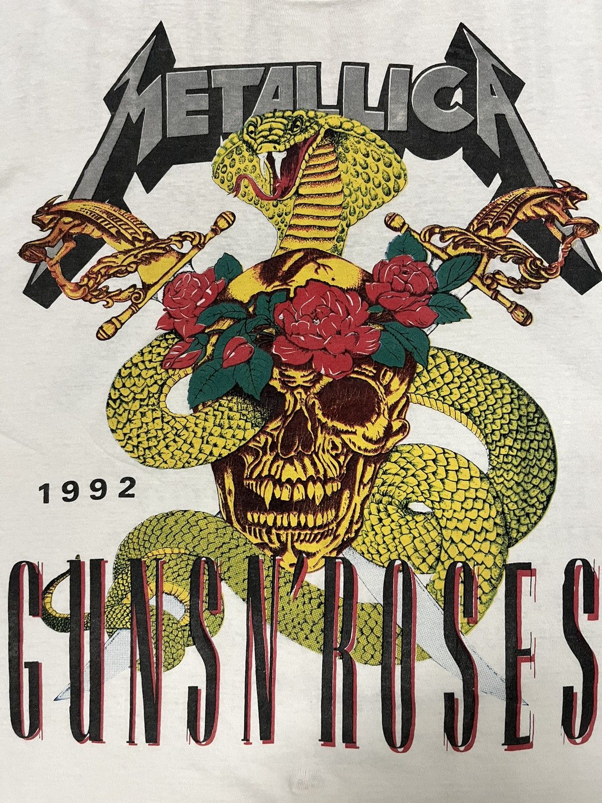 Band Tees Vintage Metallica Guns N Roses 90s t shirt Size US L / EU 52-54 / 3 - 3 Thumbnail