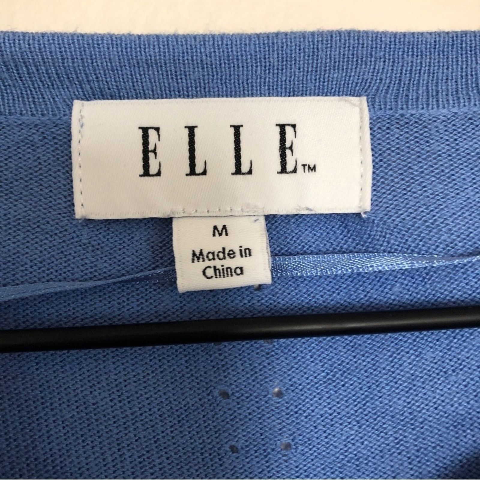 Other Elle Fall Soft Knit Blue Button Front Cardigan Sweater Size M / US 6-8 / IT 42-44 - 4 Thumbnail