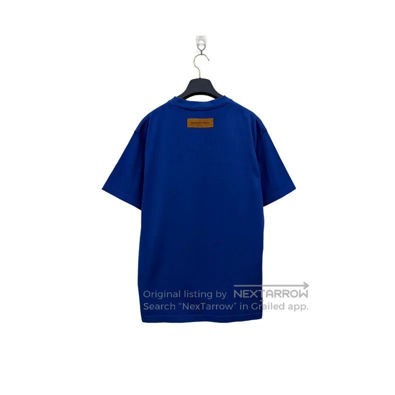 Louis Vuitton Louis Vuitton Blue embossed short sleeve Size US L / EU 52-54 / 3 - 2 Thumbnail