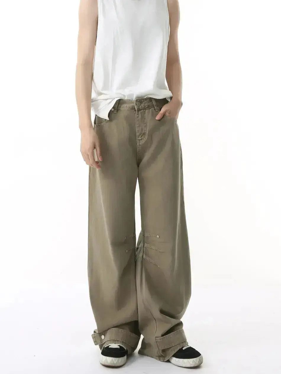 Japanese Brand Retro loose wide leg high street jeans Size US 32 / EU 48 - 1 Thumbnail