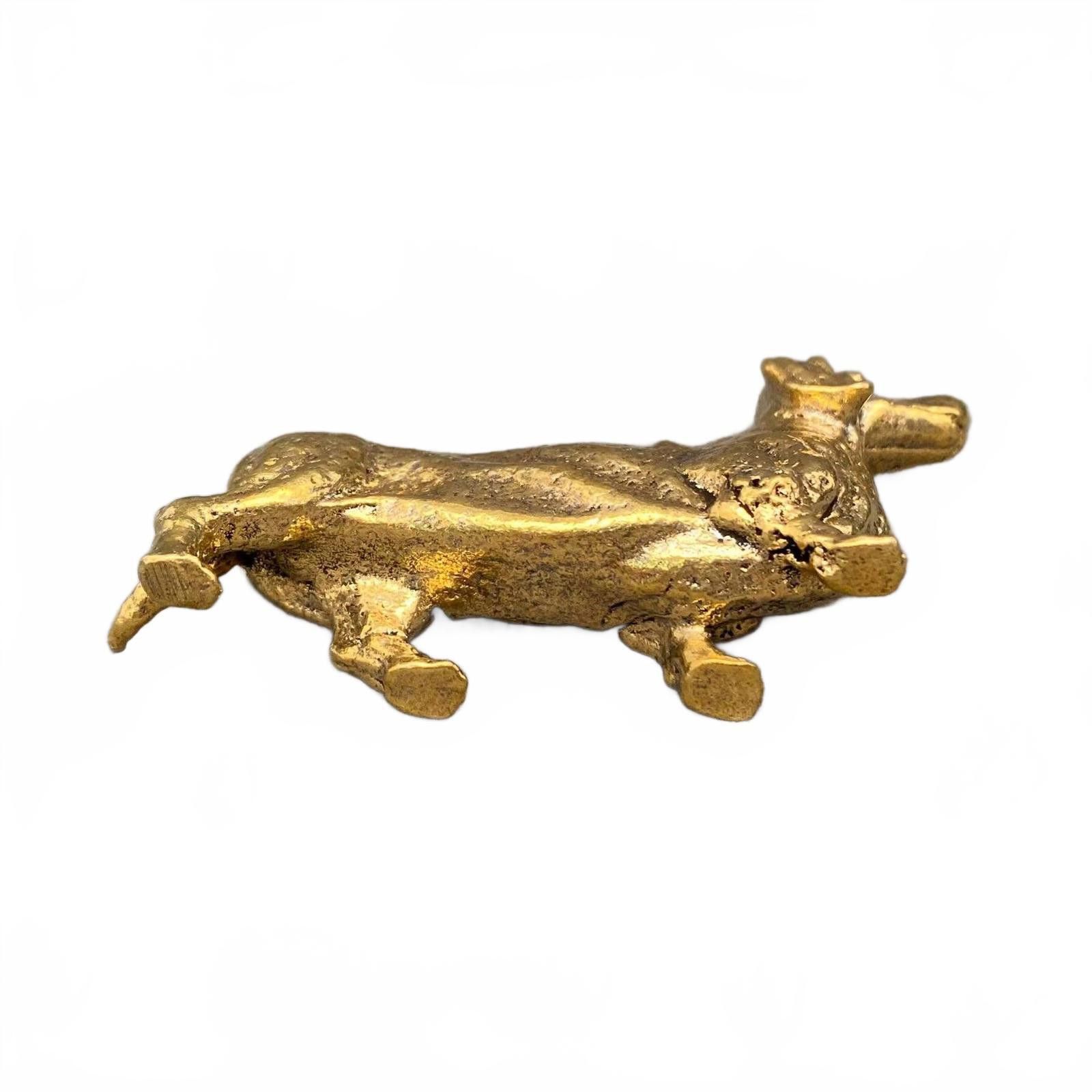 The Unbranded Brand Brass Dachshund Dog Figurine Size ONE SIZE - 2 Thumbnail