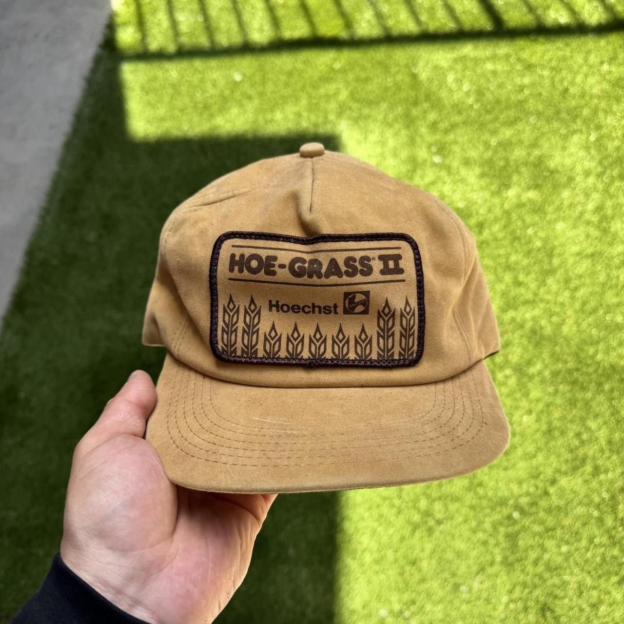 Other Hoe-Grass II Patch Cap in Tan 80s vintage trucker Size ONE SIZE - 1 Thumbnail