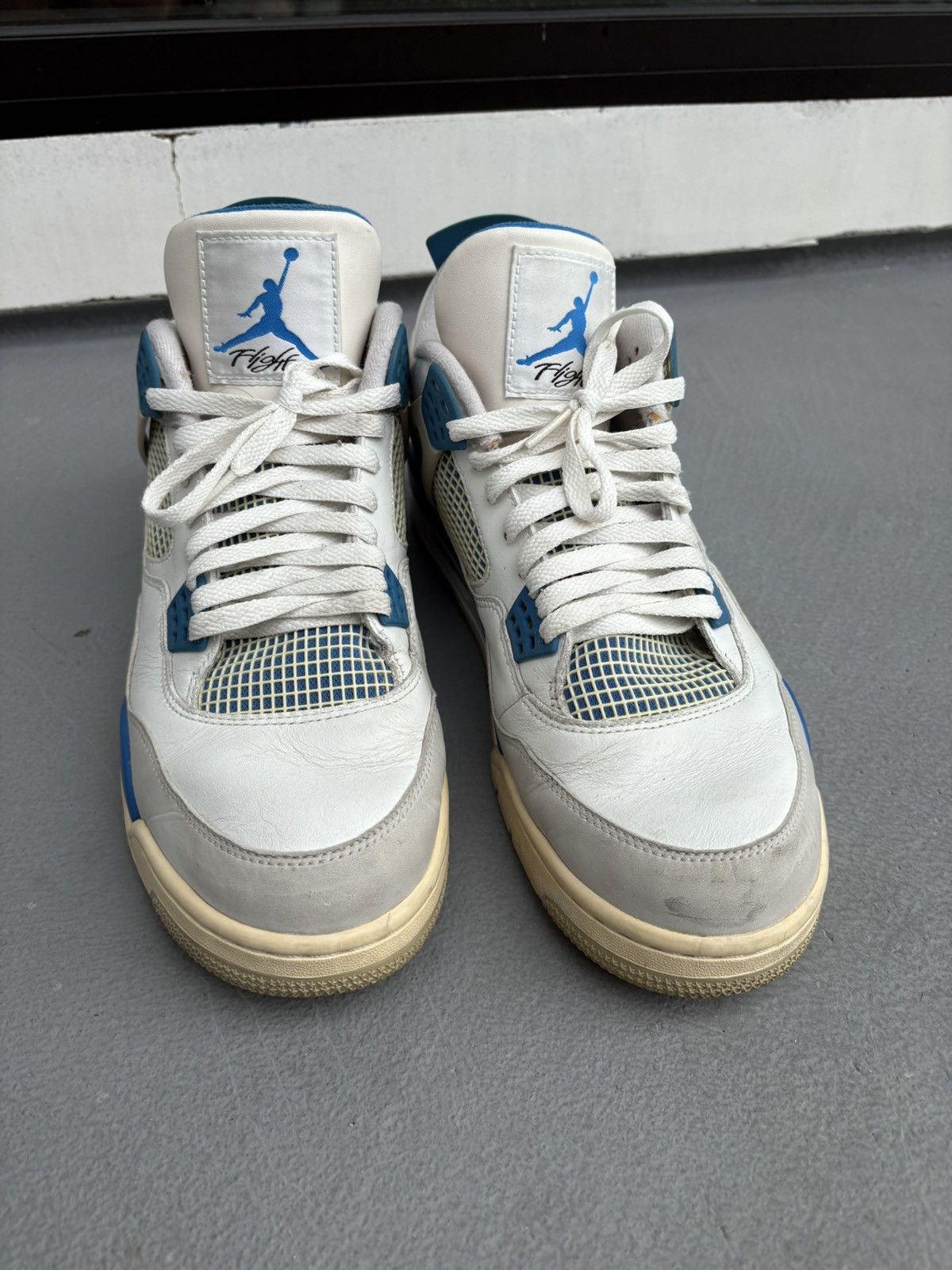 Jordan Brand × Nike Jordan 4 Military Blue 2012 Size US 12 / EU 45 - 1 Thumbnail
