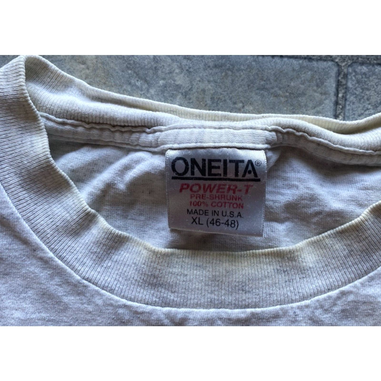 Vintage VINTAGE Oneita T-Shirt USC Trojans Stanford Cardinal 1992 Gray XL Short Sleeve Men Men XL 90s College California Sports Size US XL / EU 56 / 4 - 6 Thumbnail