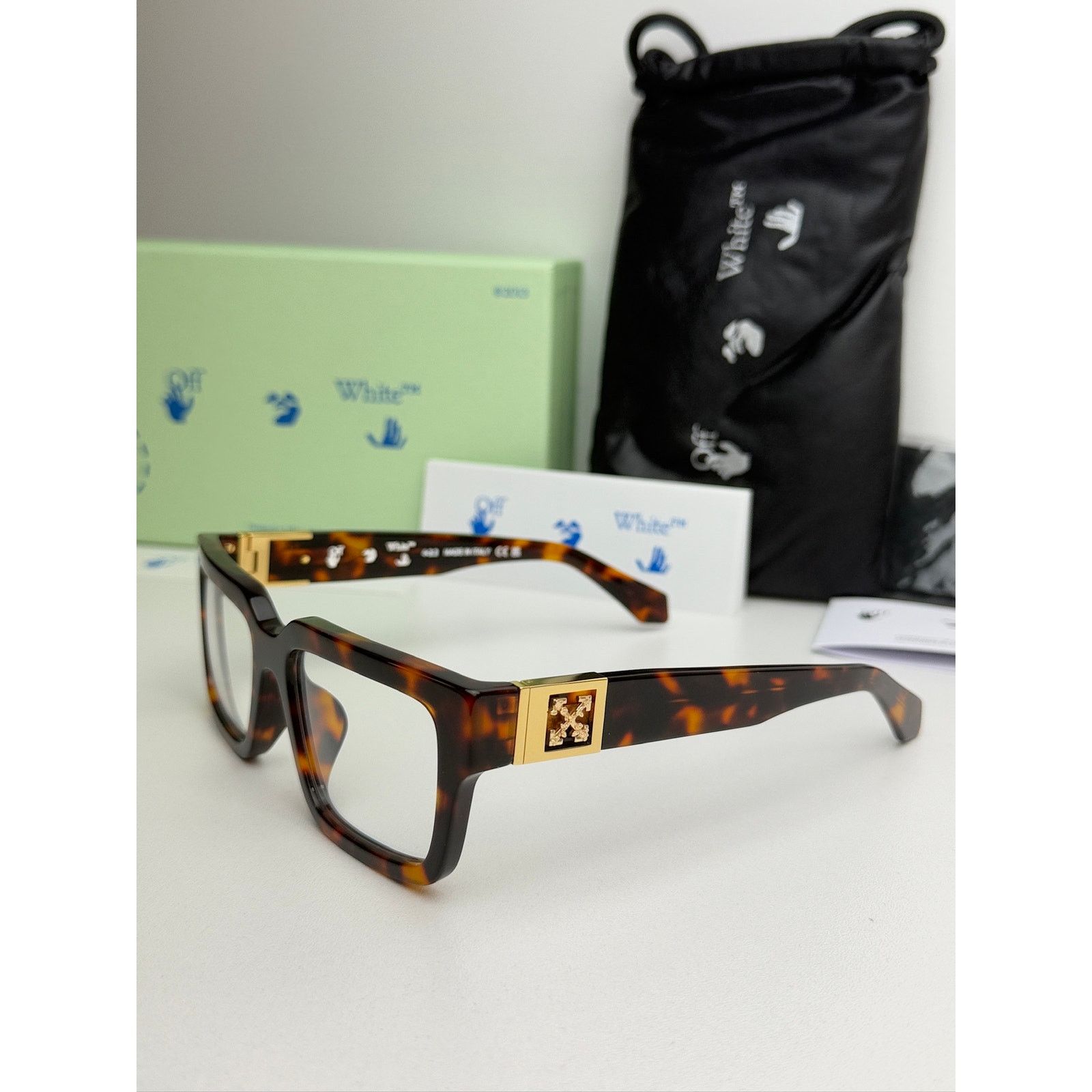 Off-White NEW Off White Style 15 Brown Bluelight Eyeglasses Frames Size ONE SIZE - 2 Thumbnail