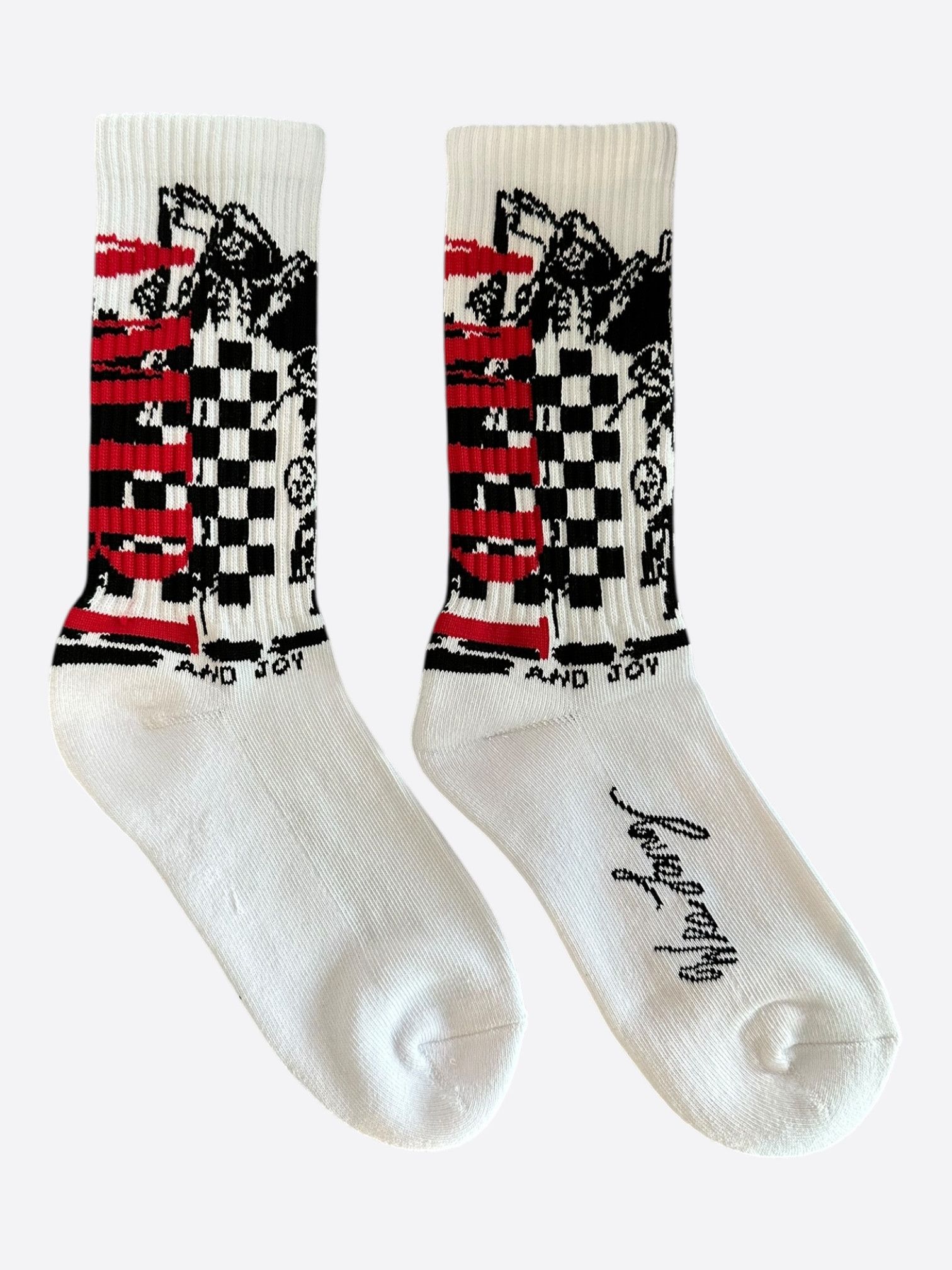 Amiri Amiri Wes Lang White & Multicolor Reaper Socks Size ONE SIZE - 1 Thumbnail