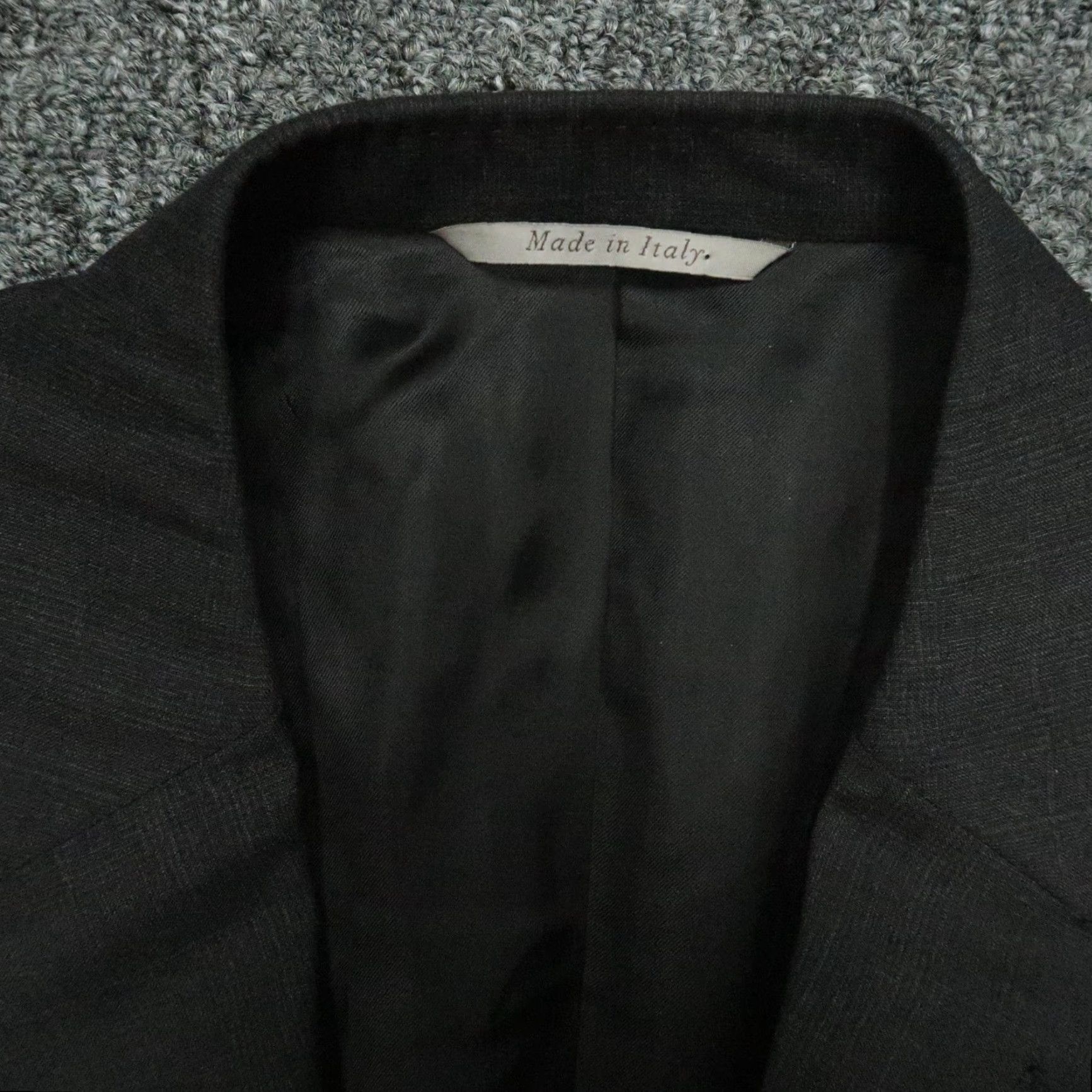 Canali Canali Blazer Mens Black 46R Wool Formal 2 Piece Jacket Single-Breasted Notch Lapel Dress Suit 46 Chest Regular Size Type Regular 56R Italy Size 46R - 3 Thumbnail