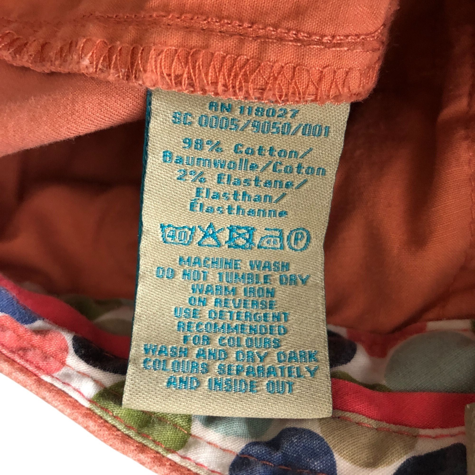 Boden Boden Womens Shorts Khaki Twill Cotton Bend Stretch Salmon P Size 30" / US 8 / IT 44 - 4 Thumbnail