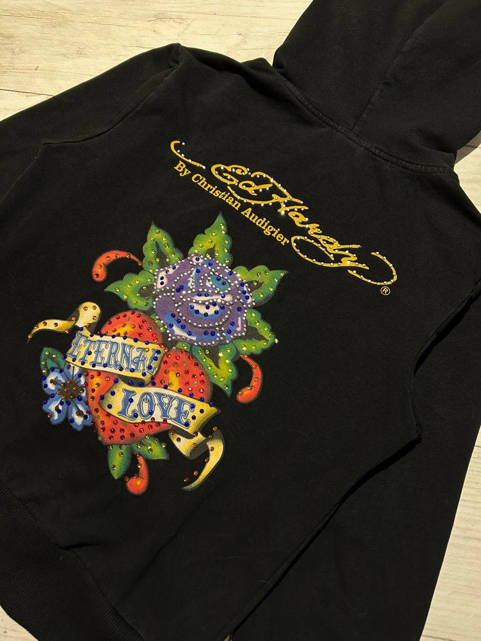 Ed Hardy Vintage Ed Hardy By Christian Audigier Hoodie Y2K Full Zip Size S / US 4 / IT 40 - 2 Thumbnail